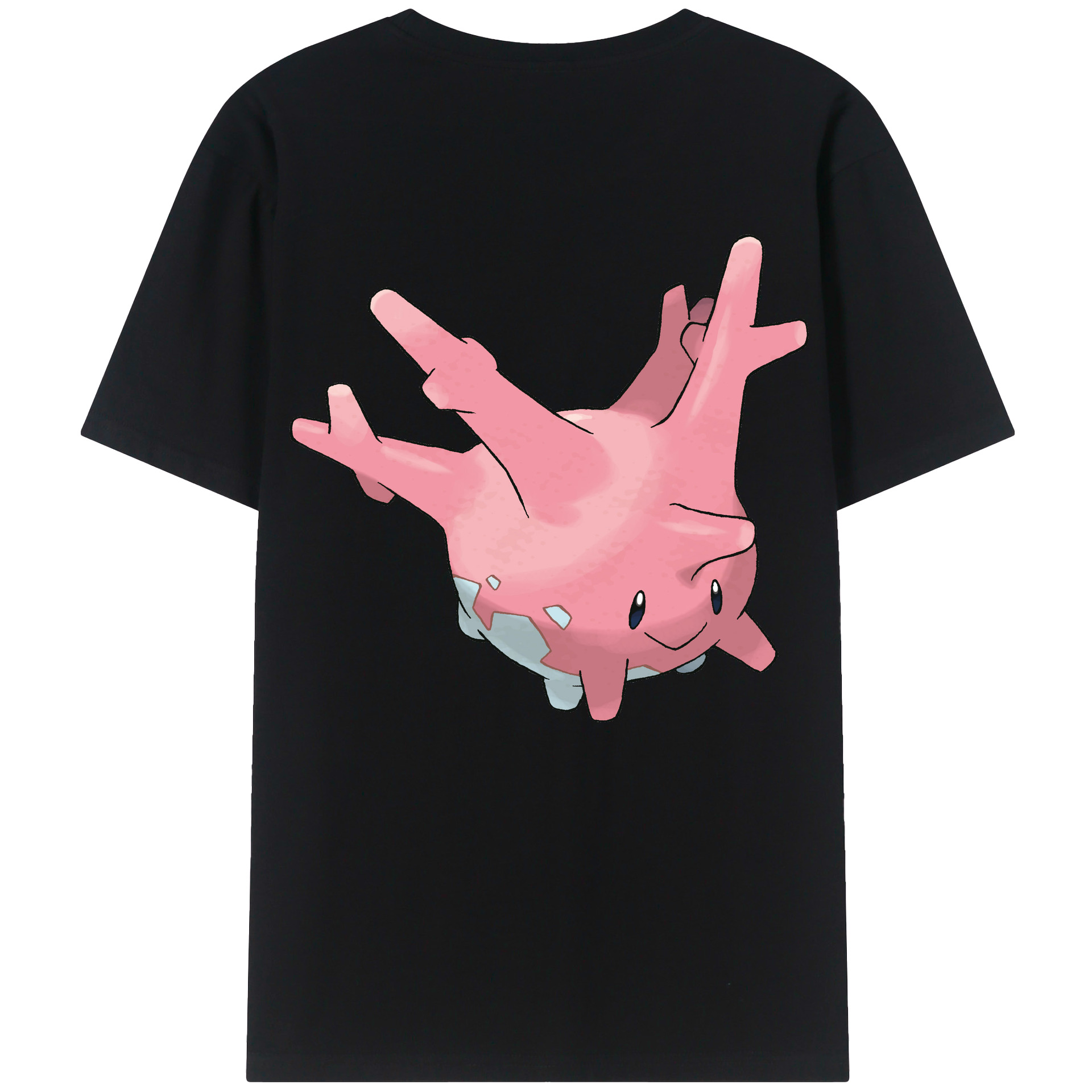 （画像用） ポケットモンスター Pokémon 綿100％ メンズ半袖Tシャツ（バックプリント） 通気性
