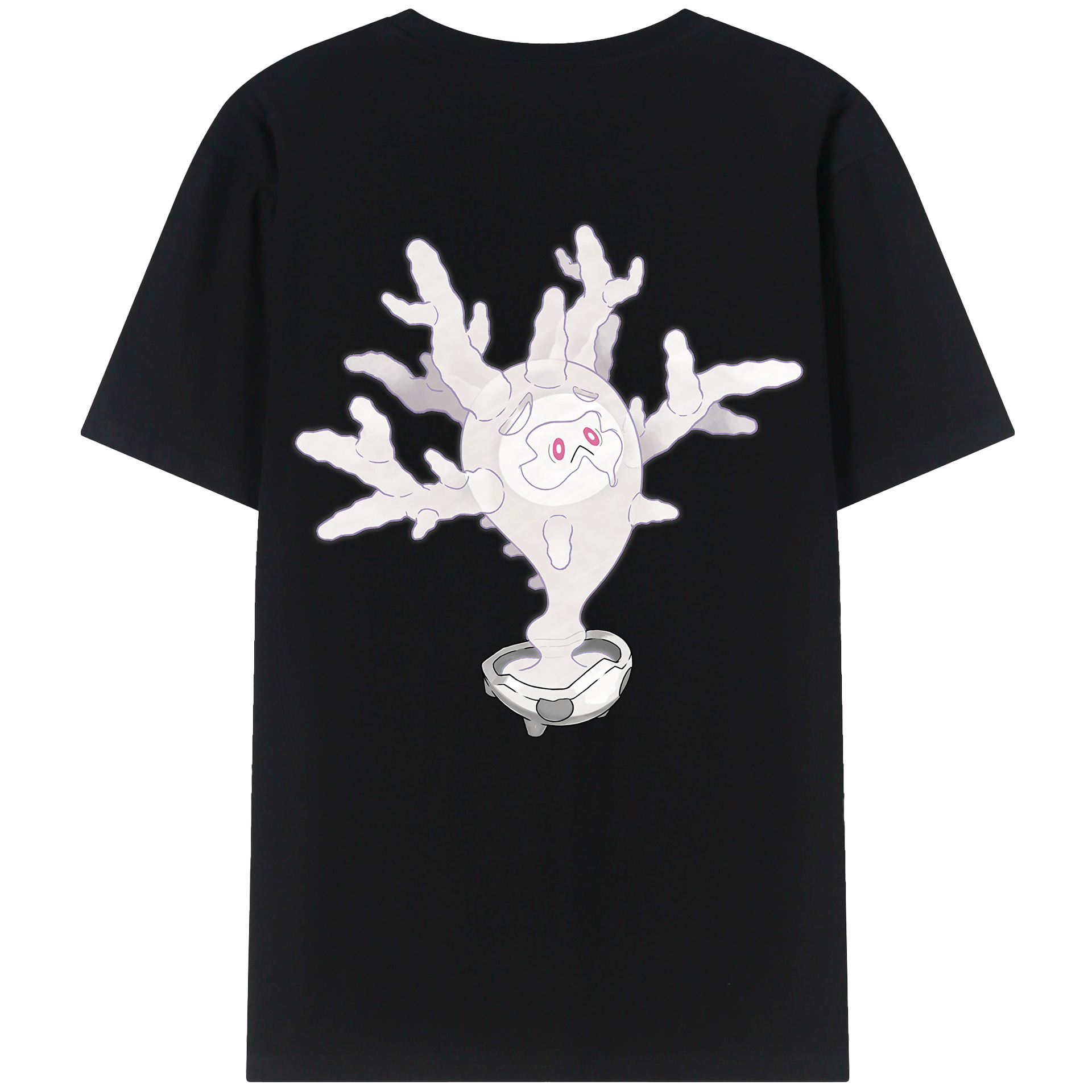 （画像用） ポケットモンスター Pokémon 綿100％ メンズ半袖Tシャツ（バックプリント） 通気性