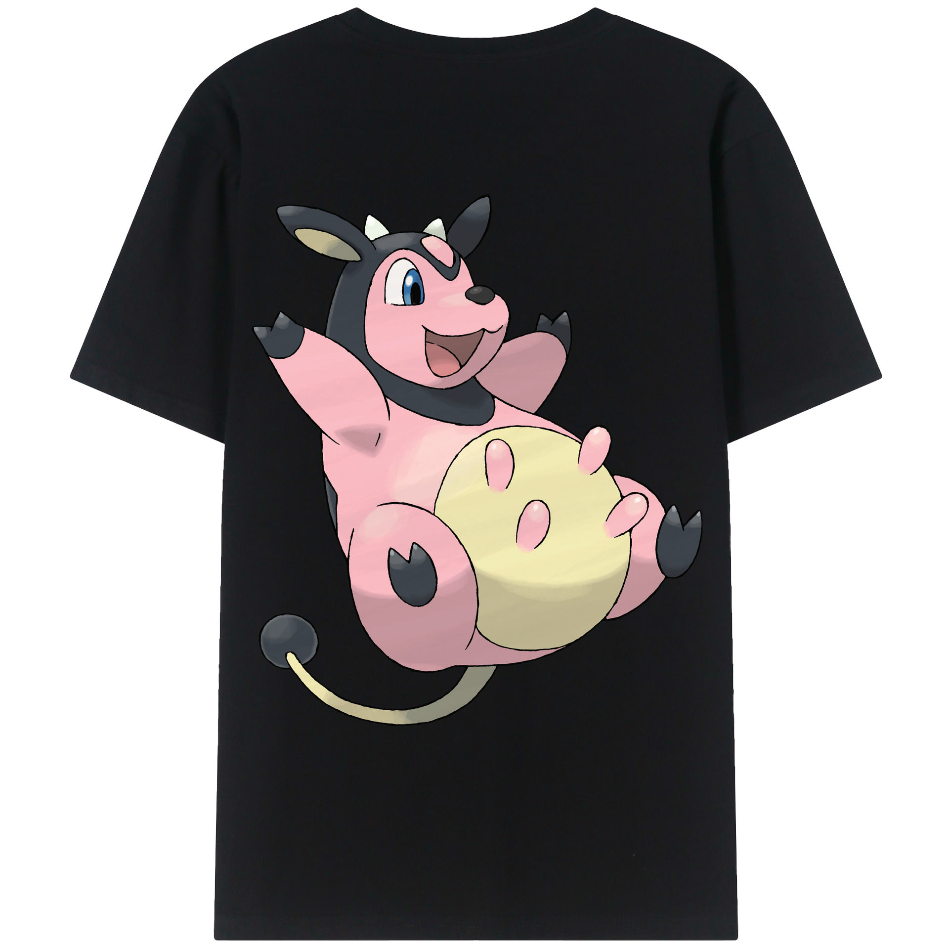 （画像用） ポケットモンスター Pokémon 綿100％ メンズ半袖Tシャツ（バックプリント） 通気性