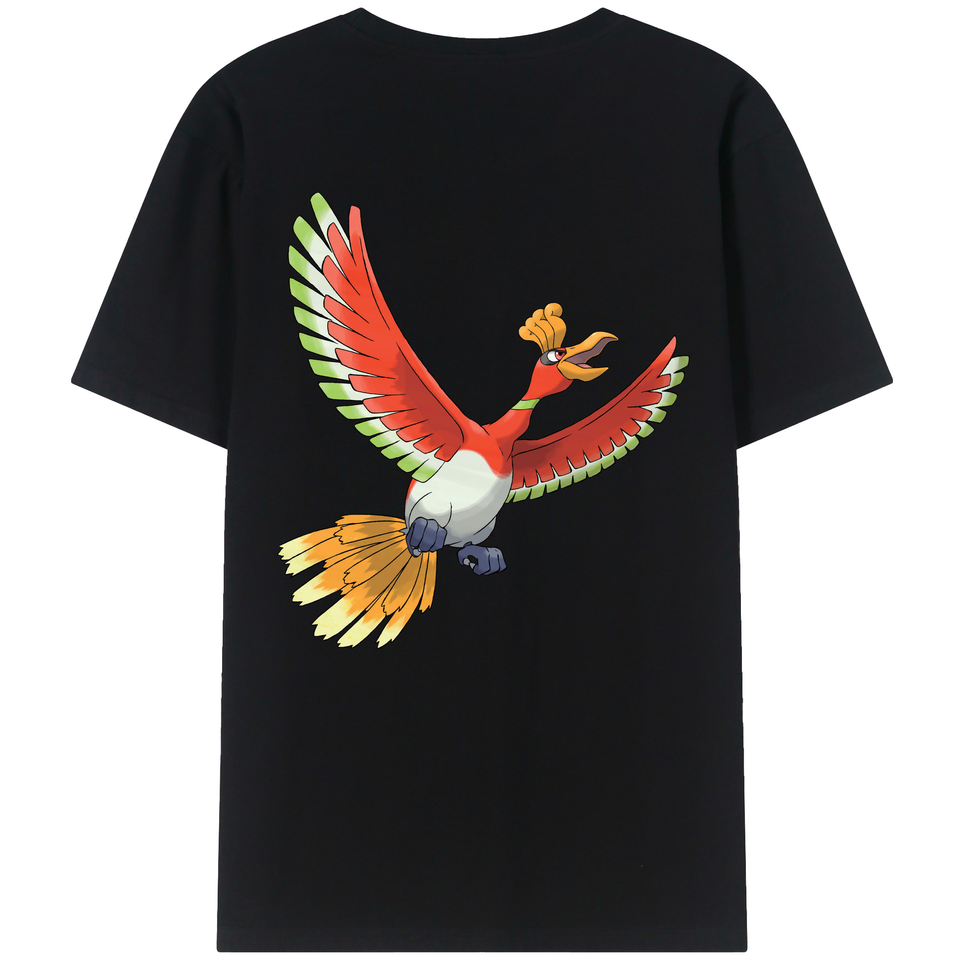（画像用） ポケットモンスター Pokémon 綿100％ メンズ半袖Tシャツ（バックプリント） 通気性