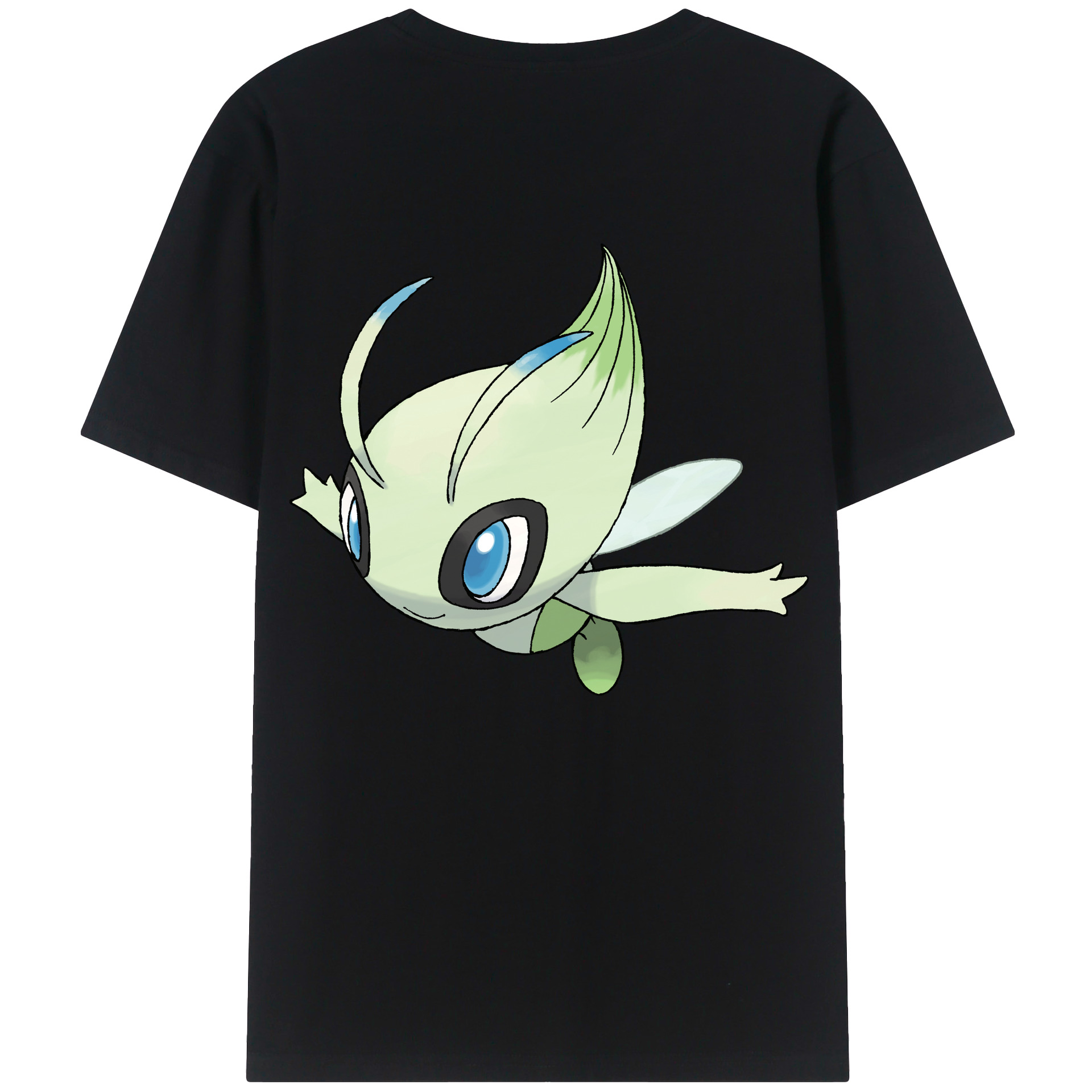 （画像用） ポケットモンスター Pokémon 綿100％ メンズ半袖Tシャツ（バックプリント） 通気性