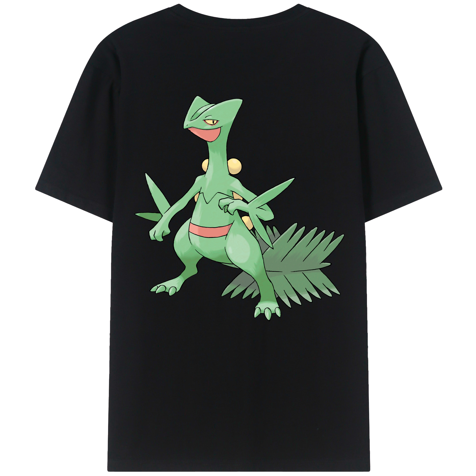 （画像用） ポケットモンスター Pokémon 綿100％ メンズ半袖Tシャツ（バックプリント） 通気性