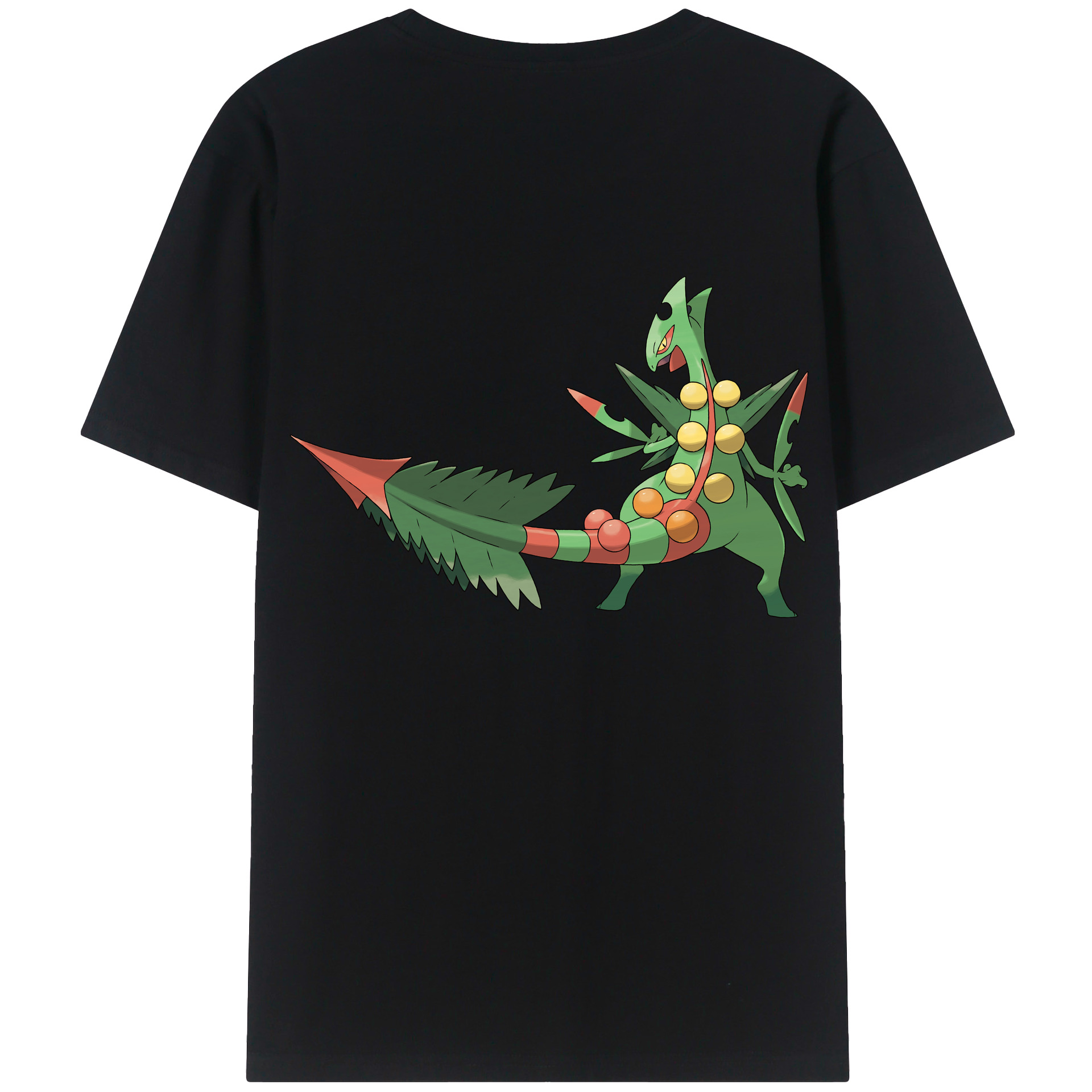 （画像用） ポケットモンスター Pokémon 綿100％ メンズ半袖Tシャツ（バックプリント） 通気性