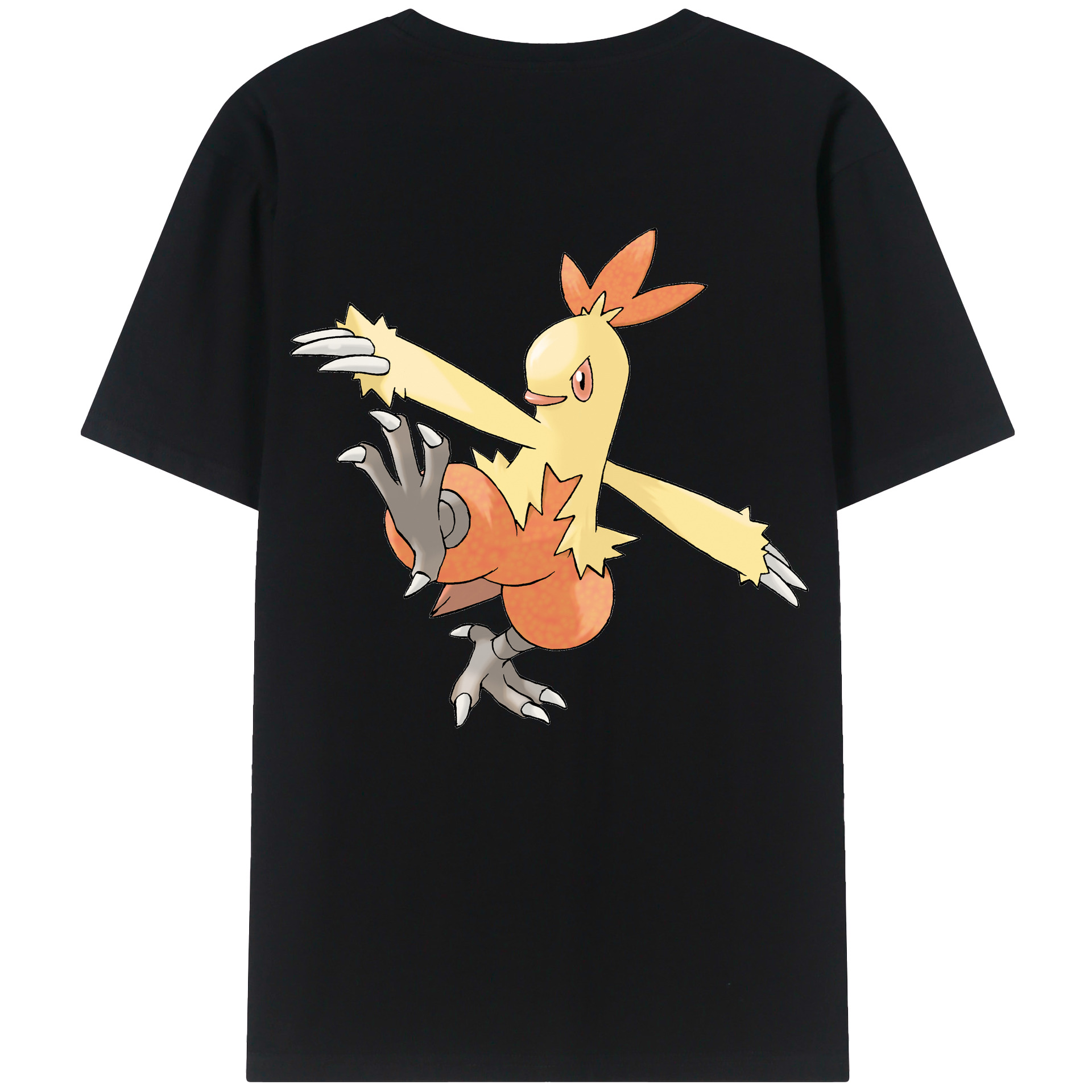 （画像用） ポケットモンスター Pokémon 綿100％ メンズ半袖Tシャツ（バックプリント） 通気性