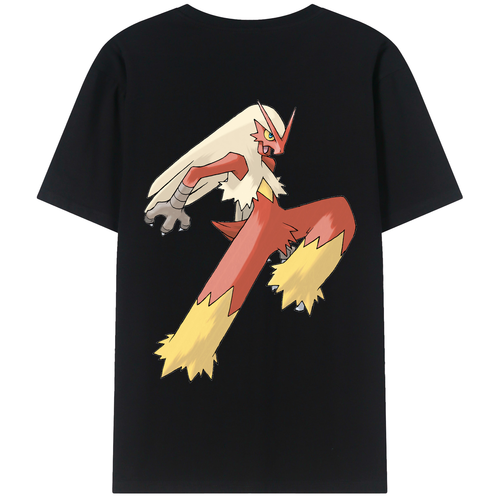 （画像用） ポケットモンスター Pokémon 綿100％ メンズ半袖Tシャツ（バックプリント） 通気性