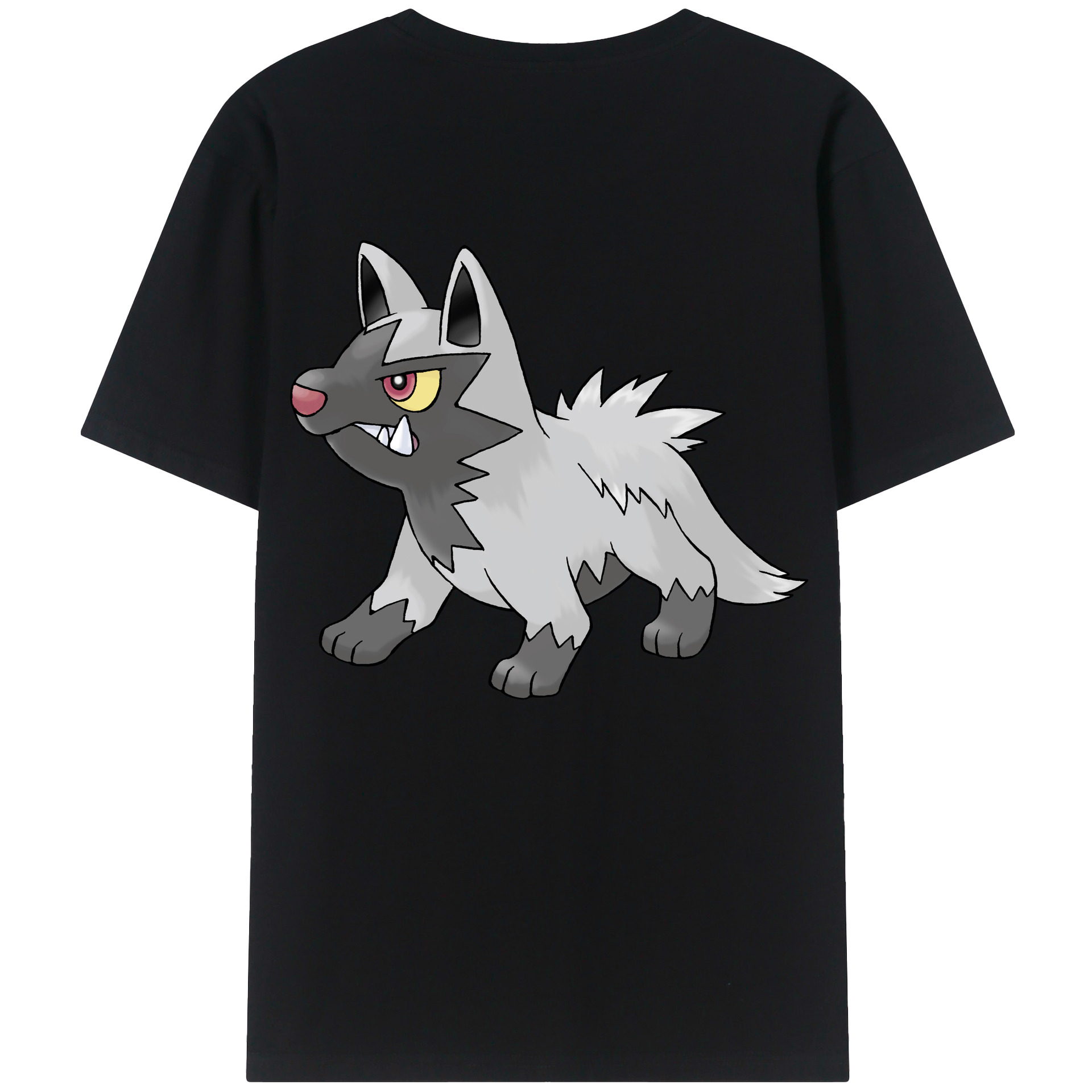 （画像用） ポケットモンスター Pokémon 綿100％ メンズ半袖Tシャツ（バックプリント） 通気性