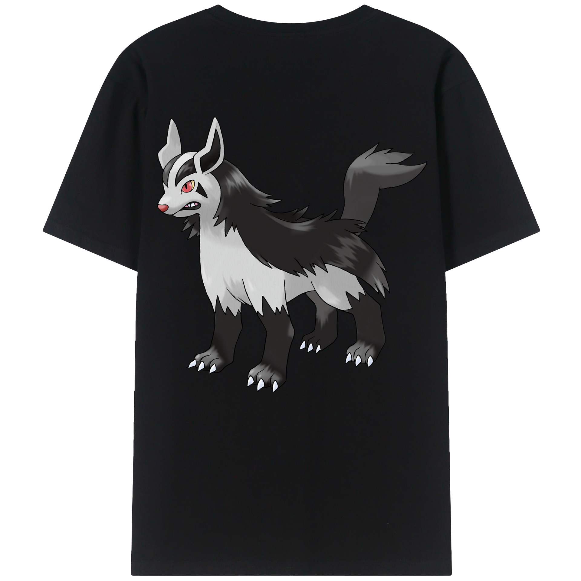 （画像用） ポケットモンスター Pokémon 綿100％ メンズ半袖Tシャツ（バックプリント） 通気性