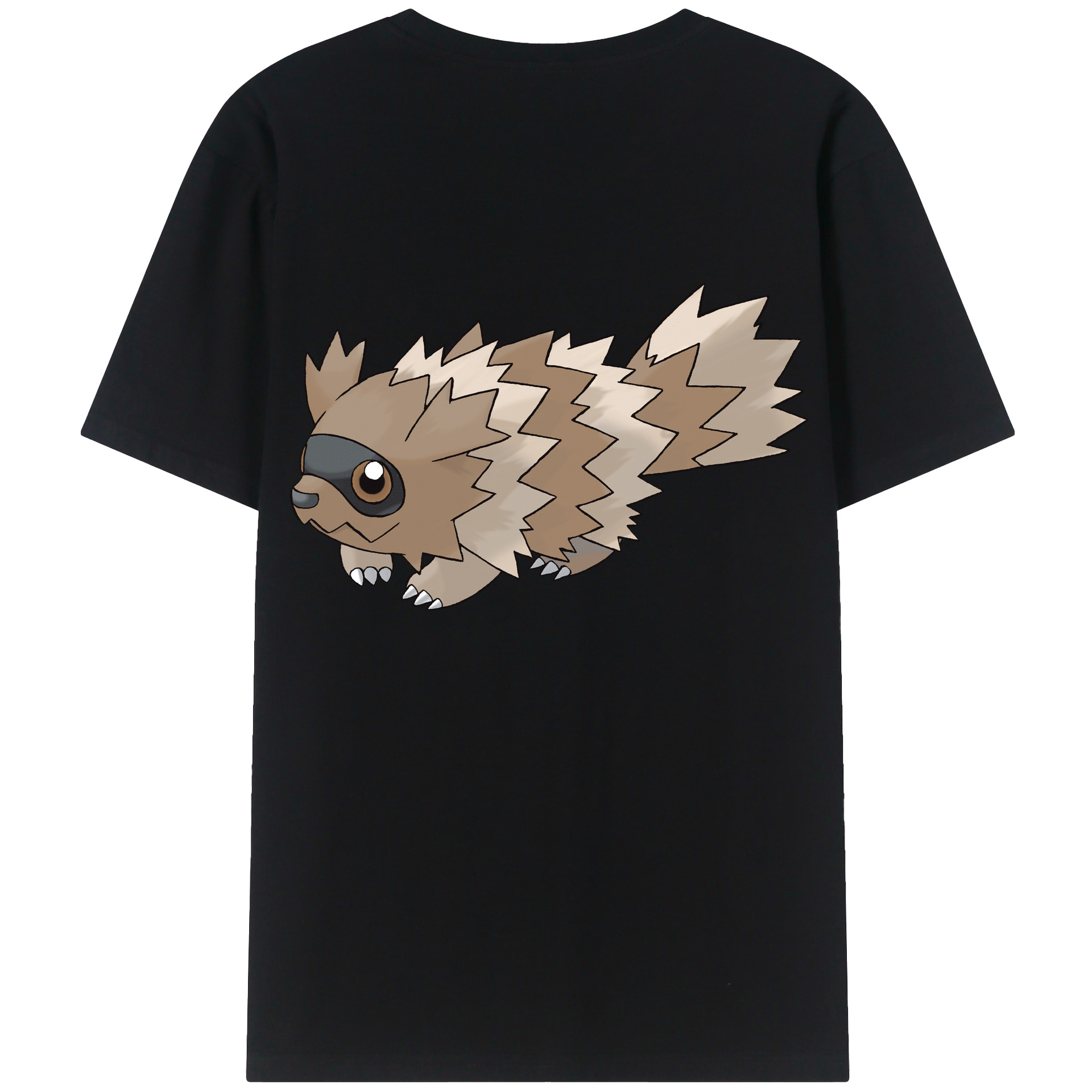（画像用） ポケットモンスター Pokémon 綿100％ メンズ半袖Tシャツ（バックプリント） 通気性