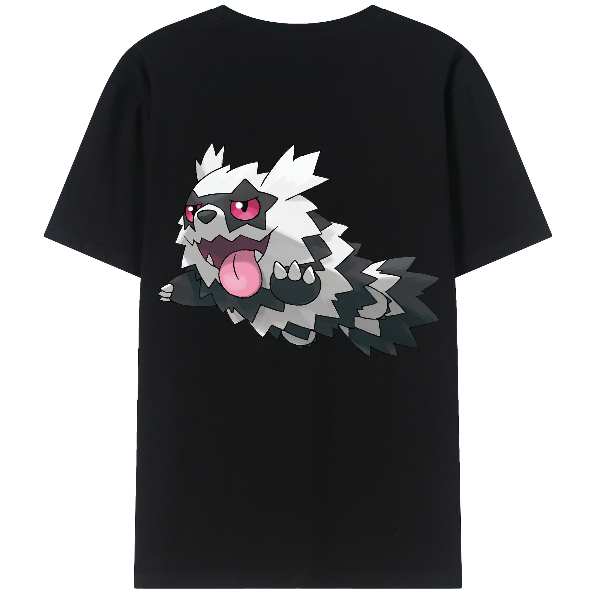 （画像用） ポケットモンスター Pokémon 綿100％ メンズ半袖Tシャツ（バックプリント） 通気性