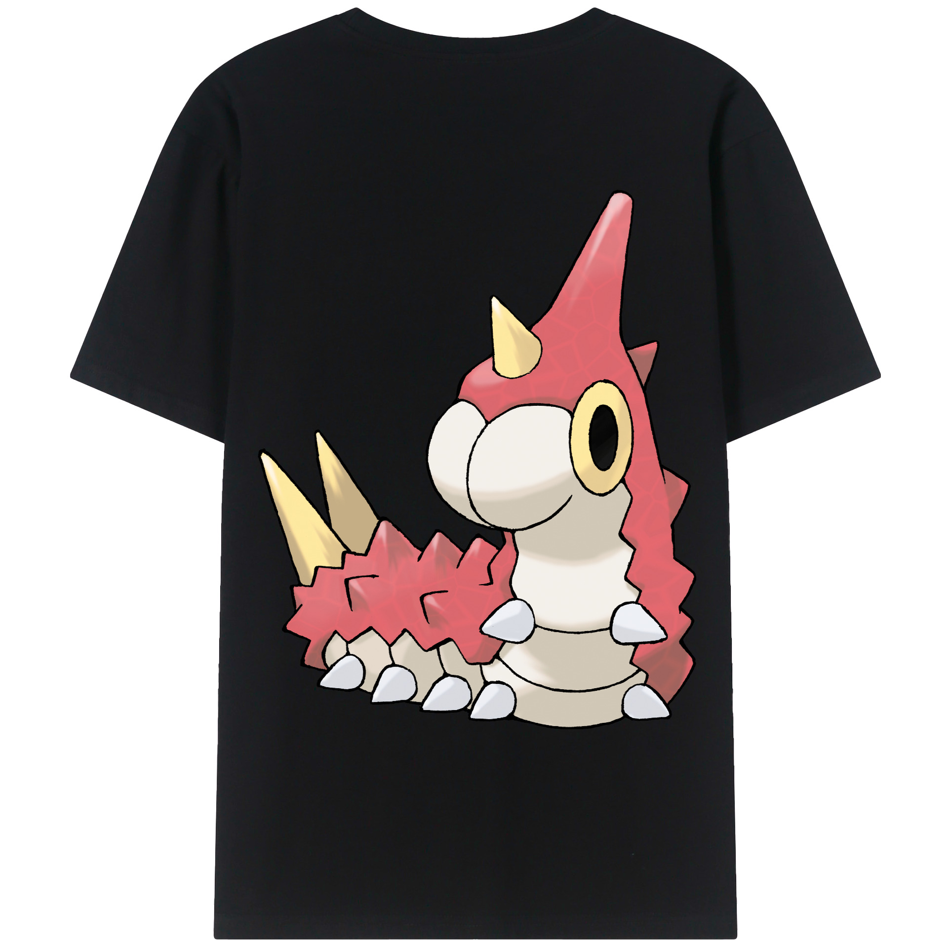 （画像用） ポケットモンスター Pokémon 綿100％ メンズ半袖Tシャツ（バックプリント） 通気性