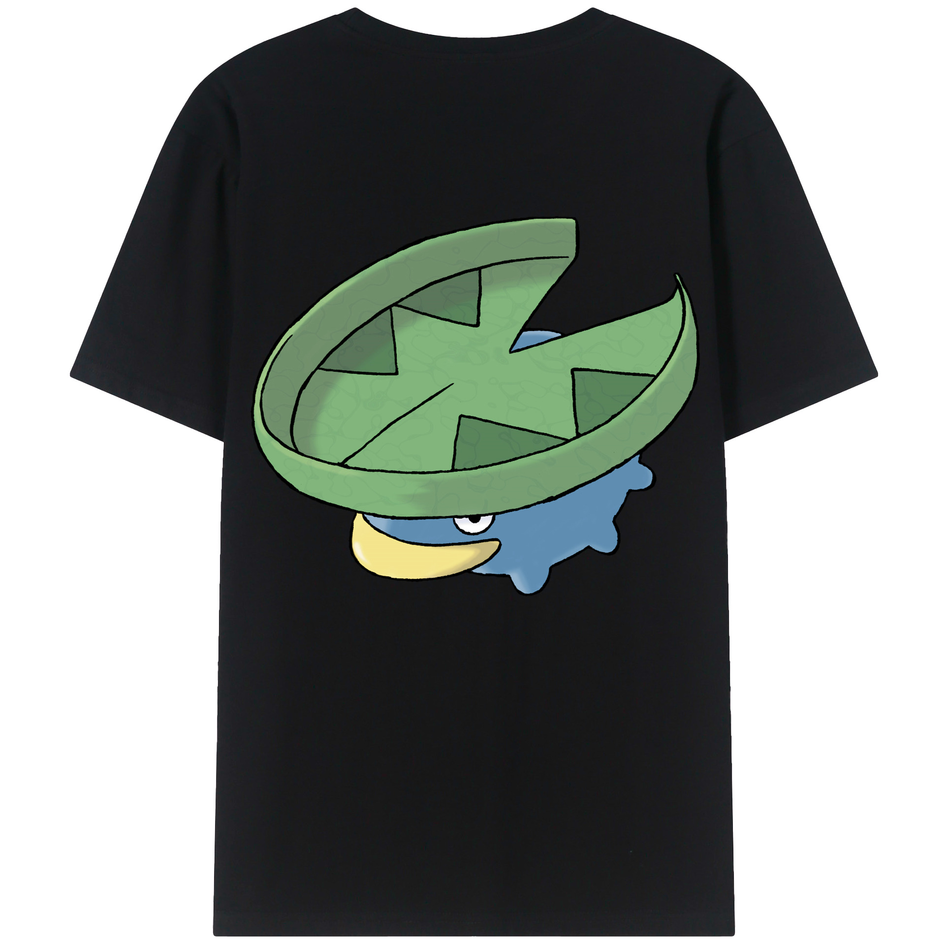 （画像用） ポケットモンスター Pokémon 綿100％ メンズ半袖Tシャツ（バックプリント） 通気性