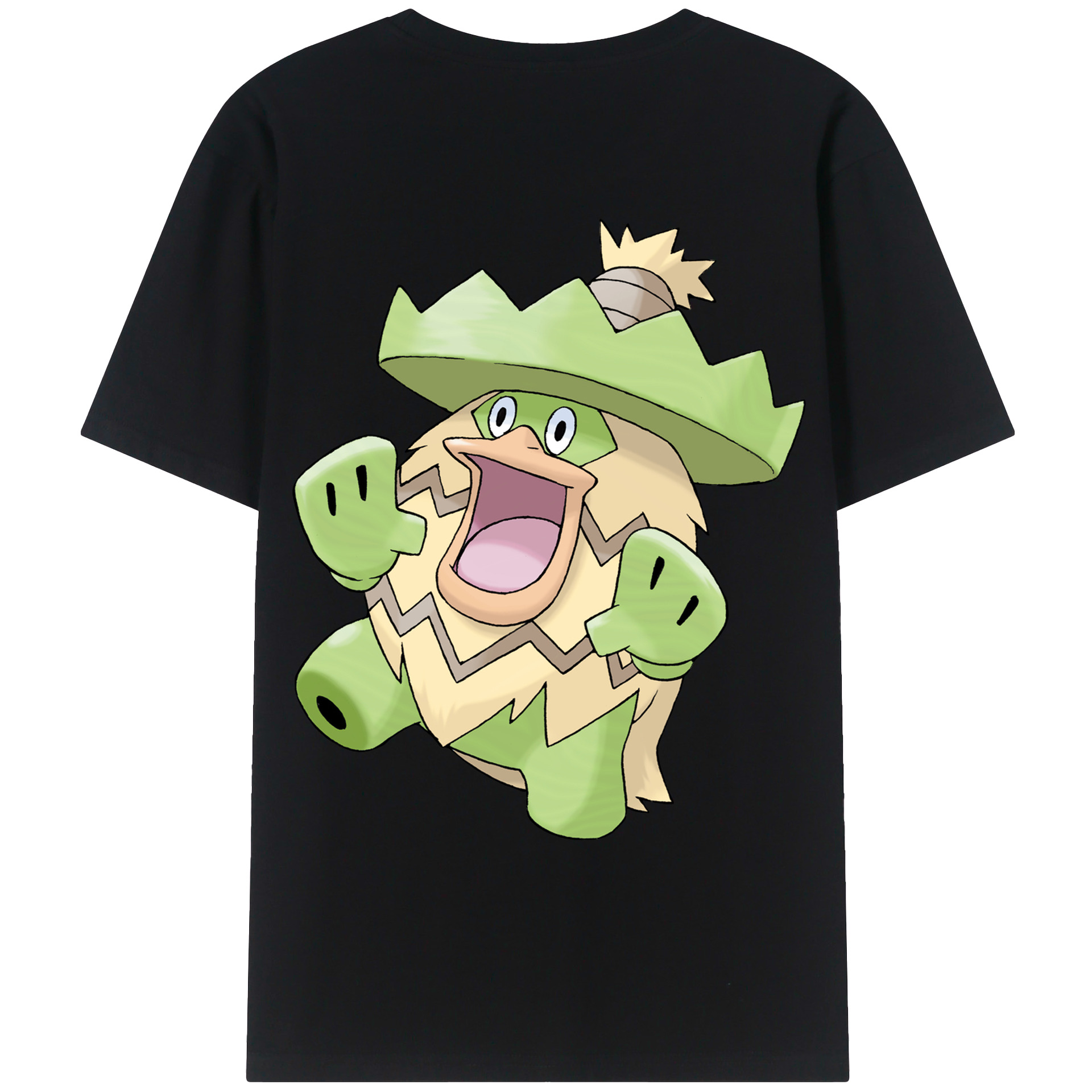 （画像用） ポケットモンスター Pokémon 綿100％ メンズ半袖Tシャツ（バックプリント） 通気性