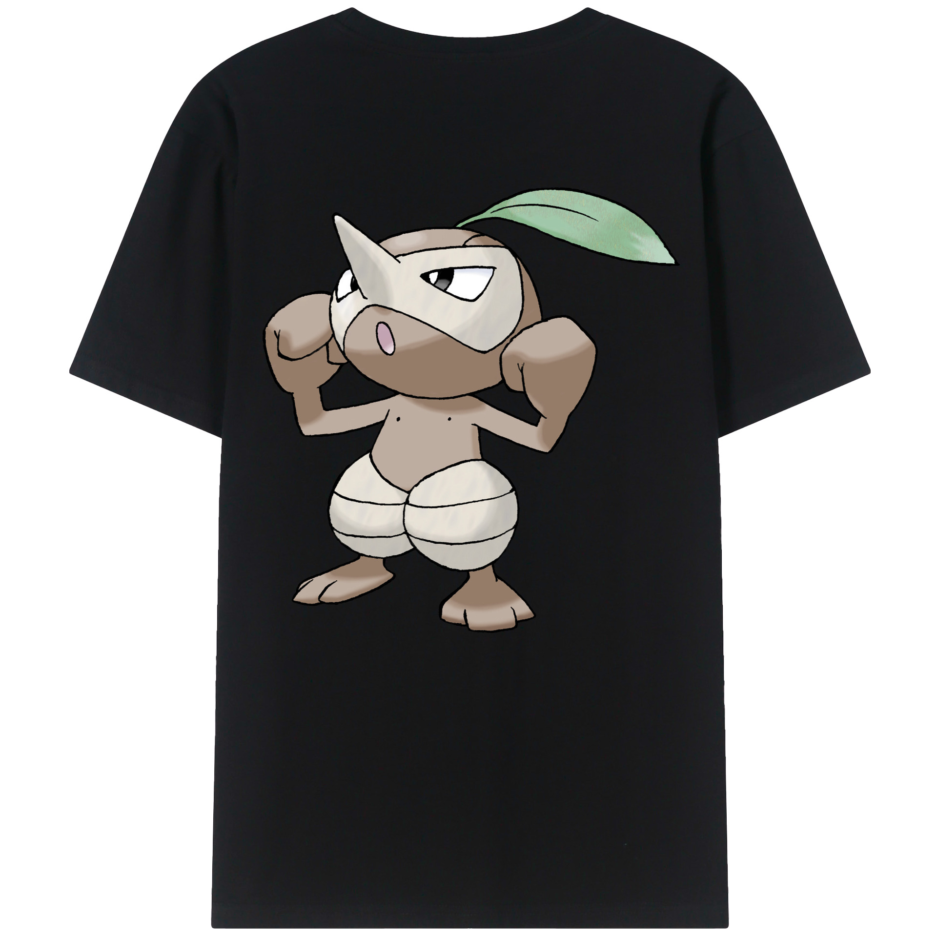 （画像用） ポケットモンスター Pokémon 綿100％ メンズ半袖Tシャツ（バックプリント） 通気性