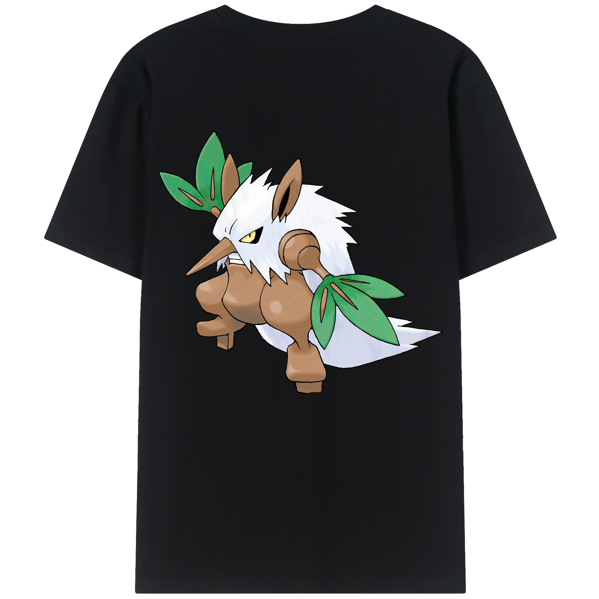 （画像用） ポケットモンスター Pokémon 綿100％ メンズ半袖Tシャツ（バックプリント） 通気性