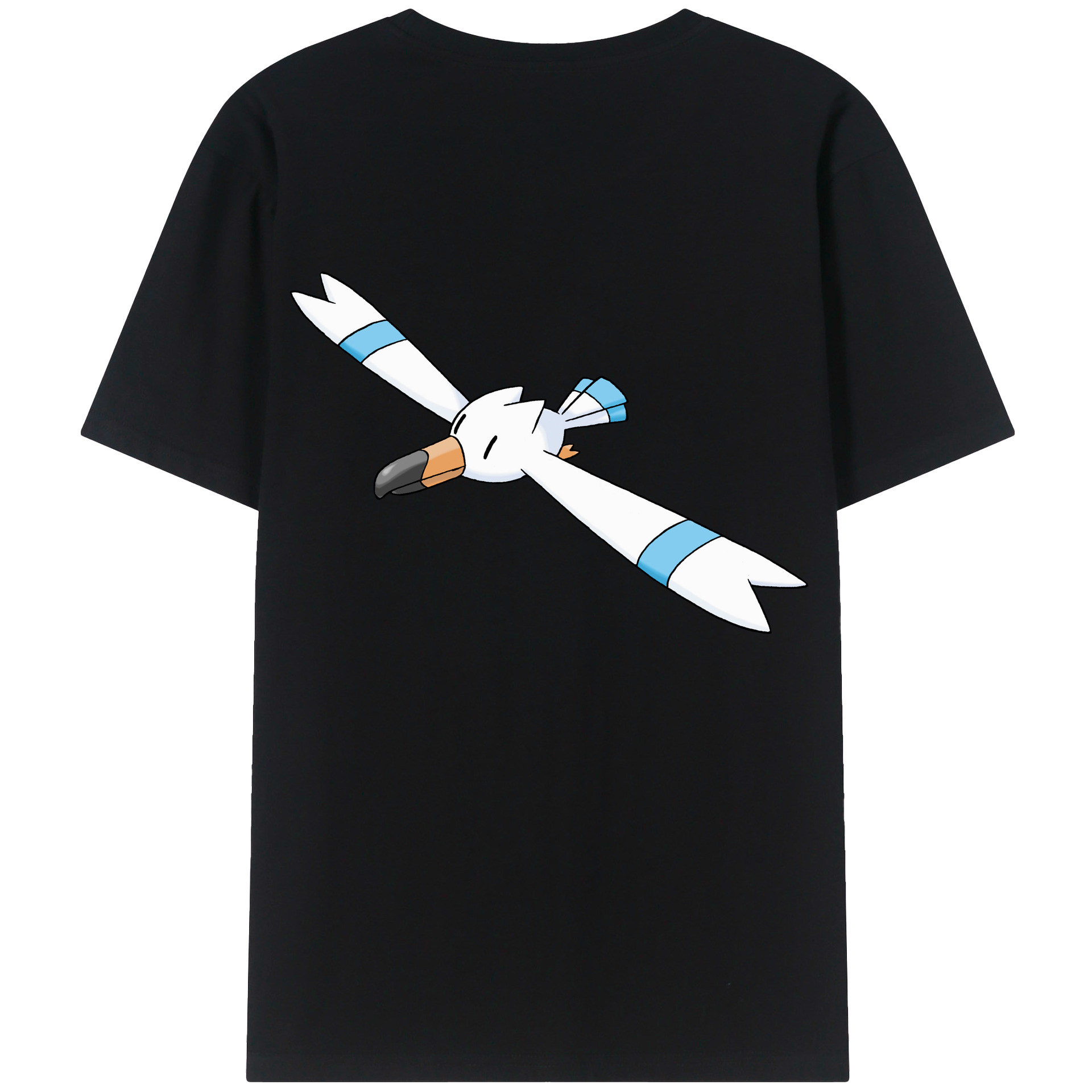 （画像用） ポケットモンスター Pokémon 綿100％ メンズ半袖Tシャツ（バックプリント） 通気性