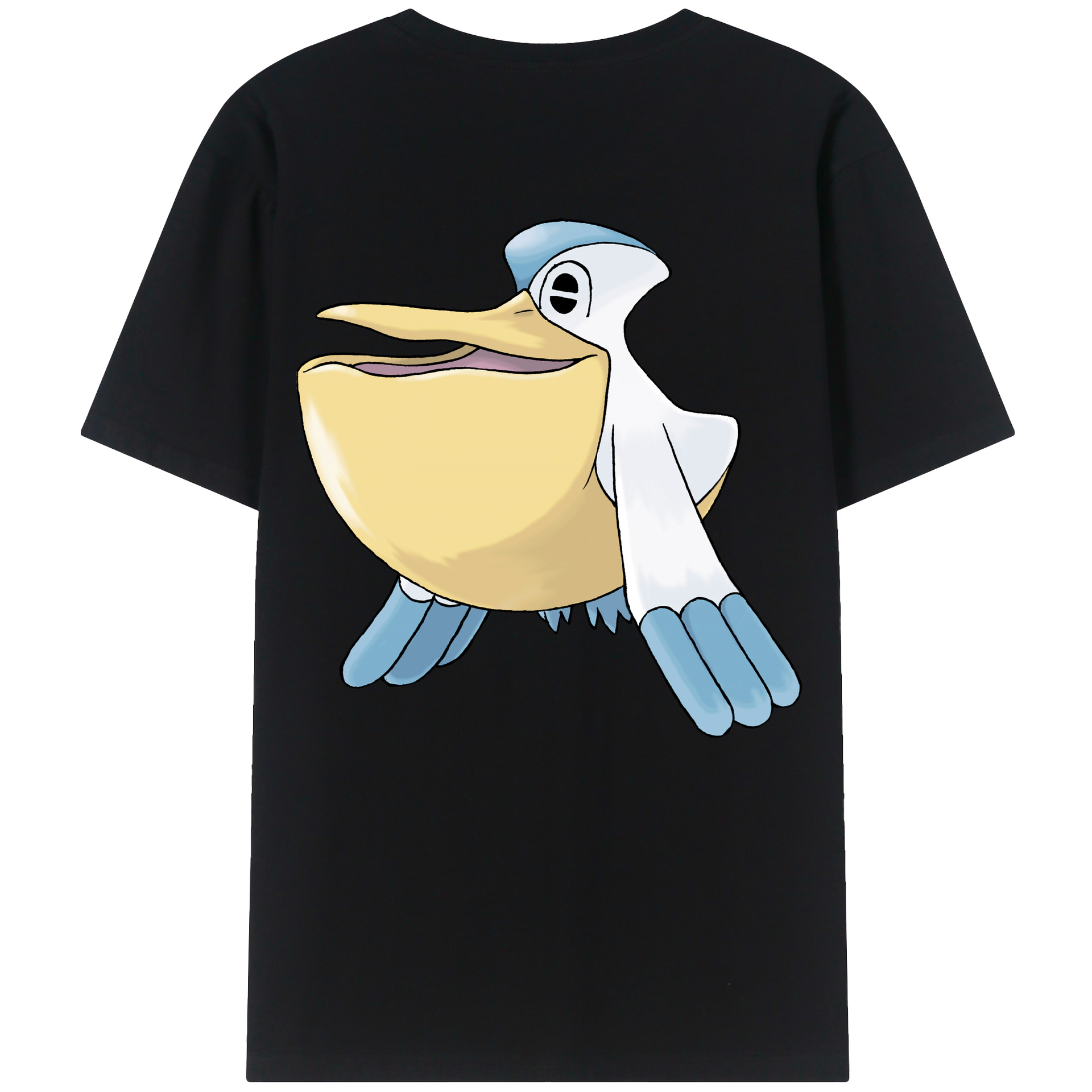 （画像用） ポケットモンスター Pokémon 綿100％ メンズ半袖Tシャツ（バックプリント） 通気性