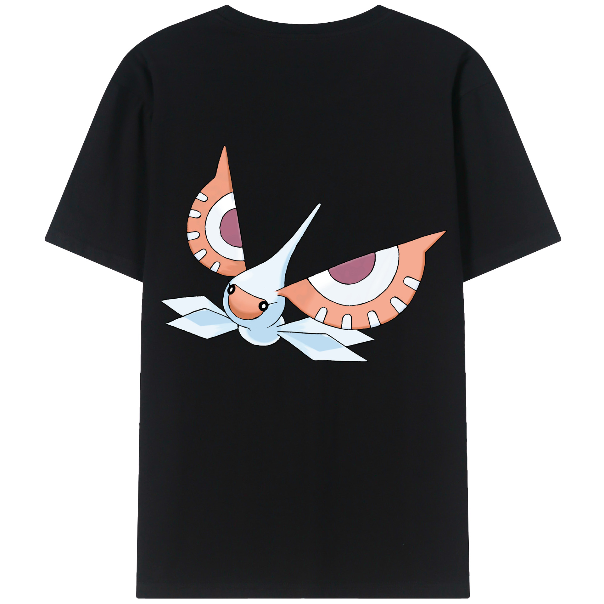 （画像用） ポケットモンスター Pokémon 綿100％ メンズ半袖Tシャツ（バックプリント） 通気性