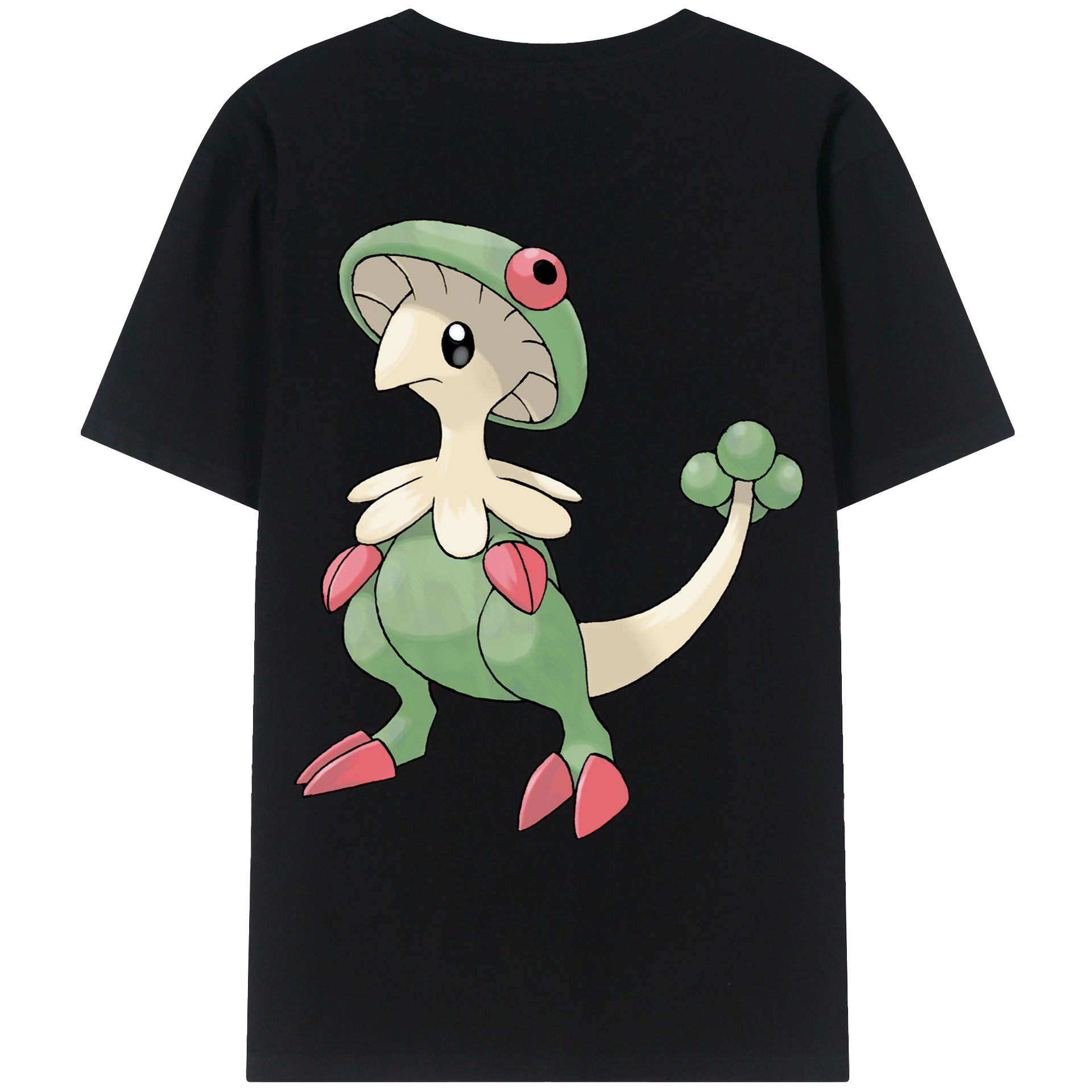 （画像用） ポケットモンスター Pokémon 綿100％ メンズ半袖Tシャツ（バックプリント） 通気性