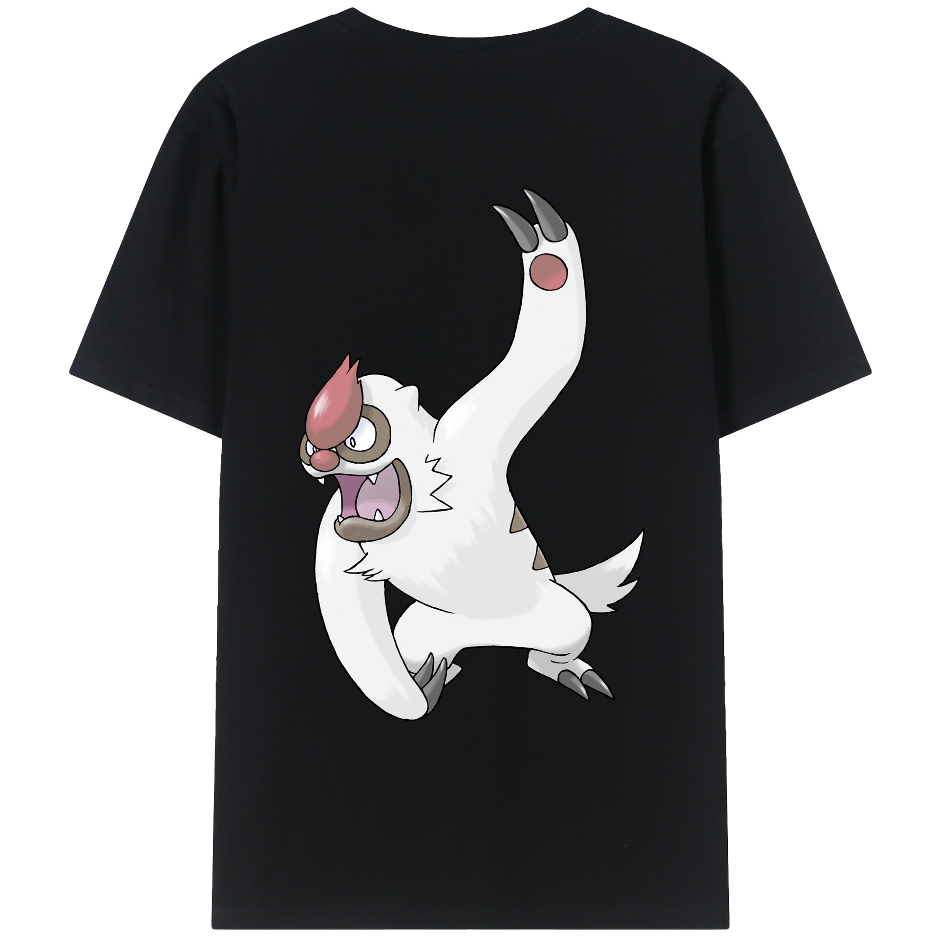 （画像用） ポケットモンスター Pokémon 綿100％ メンズ半袖Tシャツ（バックプリント） 通気性