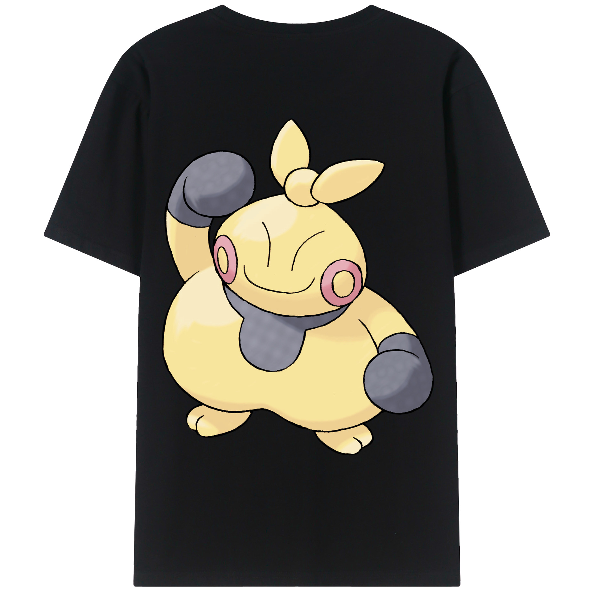 （画像用） ポケットモンスター Pokémon 綿100％ メンズ半袖Tシャツ（バックプリント） 通気性
