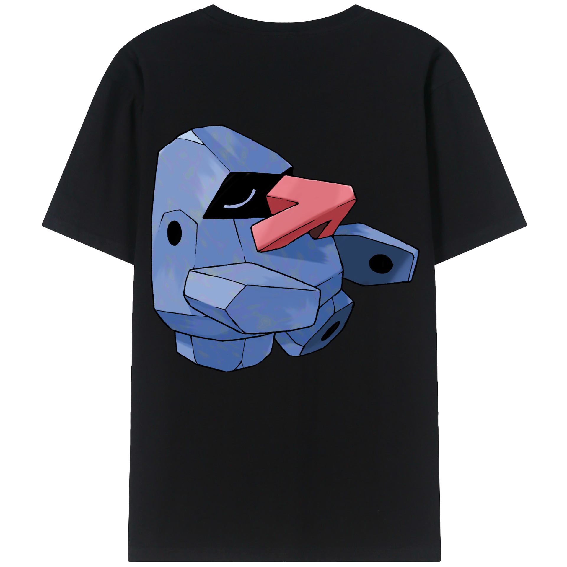 （画像用） ポケットモンスター Pokémon 綿100％ メンズ半袖Tシャツ（バックプリント） 通気性