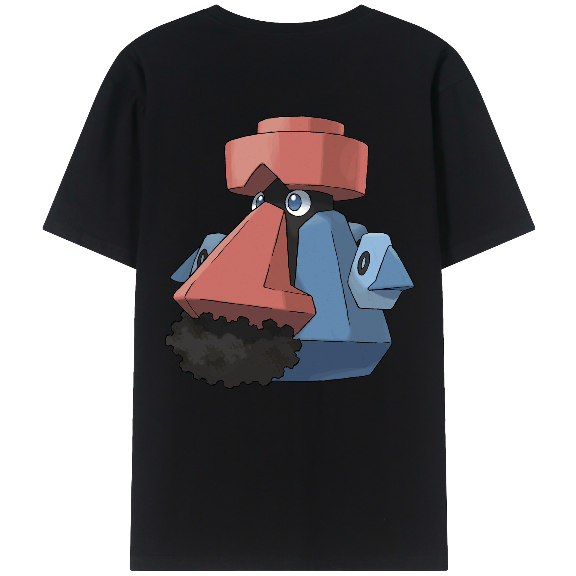 （画像用） ポケットモンスター Pokémon 綿100％ メンズ半袖Tシャツ（バックプリント） 通気性