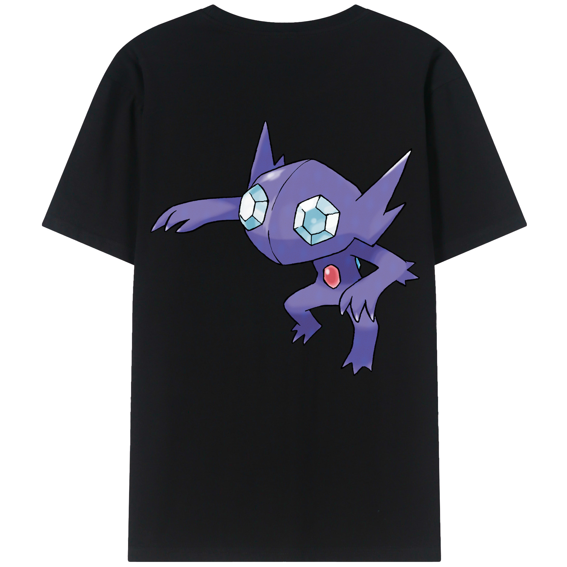 （画像用） ポケットモンスター Pokémon 綿100％ メンズ半袖Tシャツ（バックプリント） 通気性