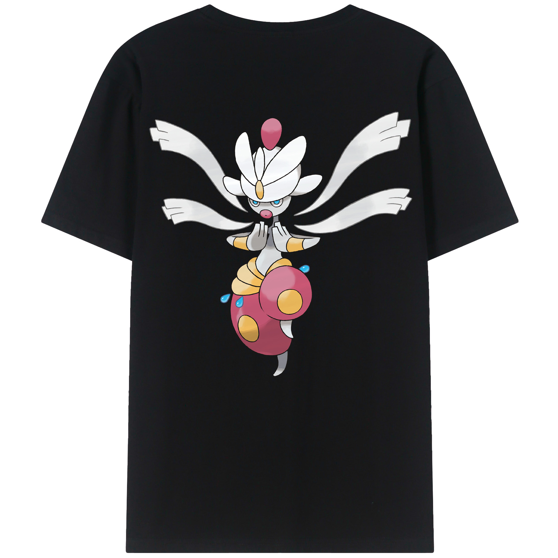 （画像用） ポケットモンスター Pokémon 綿100％ メンズ半袖Tシャツ（バックプリント） 通気性