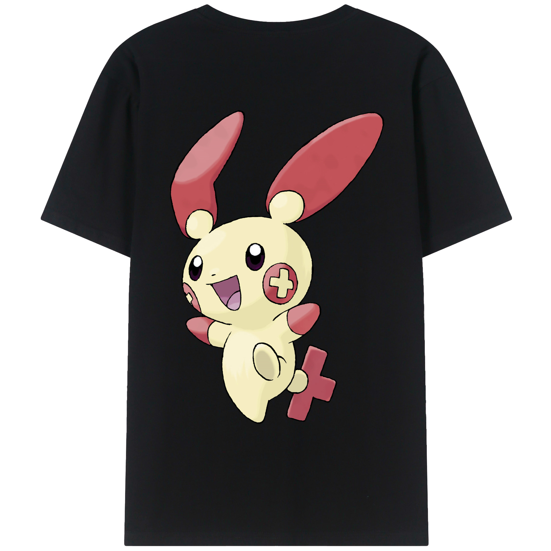 （画像用） ポケットモンスター Pokémon 綿100％ メンズ半袖Tシャツ（バックプリント） 通気性