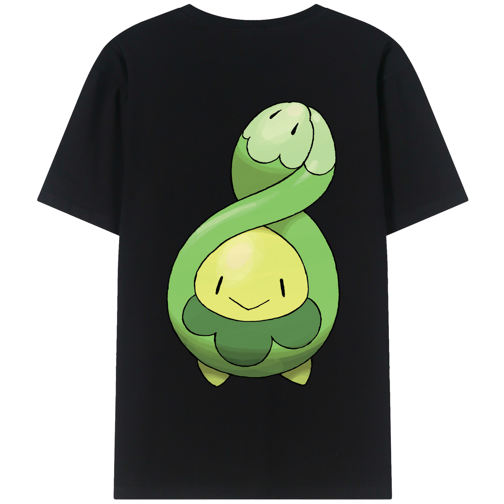（画像用） ポケットモンスター Pokémon 綿100％ メンズ半袖Tシャツ（バックプリント） 通気性
