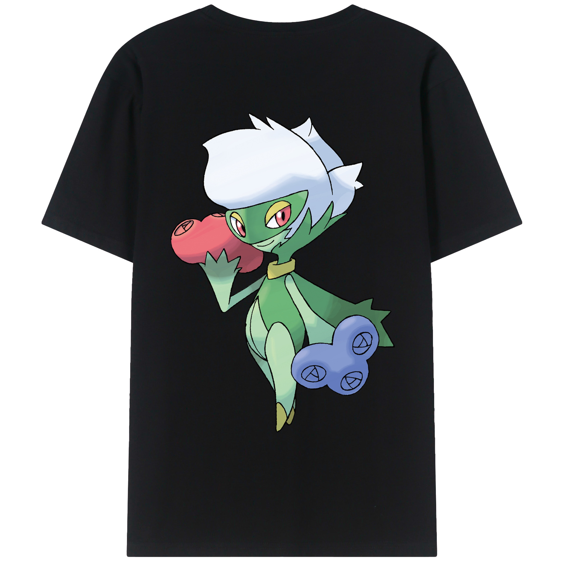 （画像用） ポケットモンスター Pokémon 綿100％ メンズ半袖Tシャツ（バックプリント） 通気性