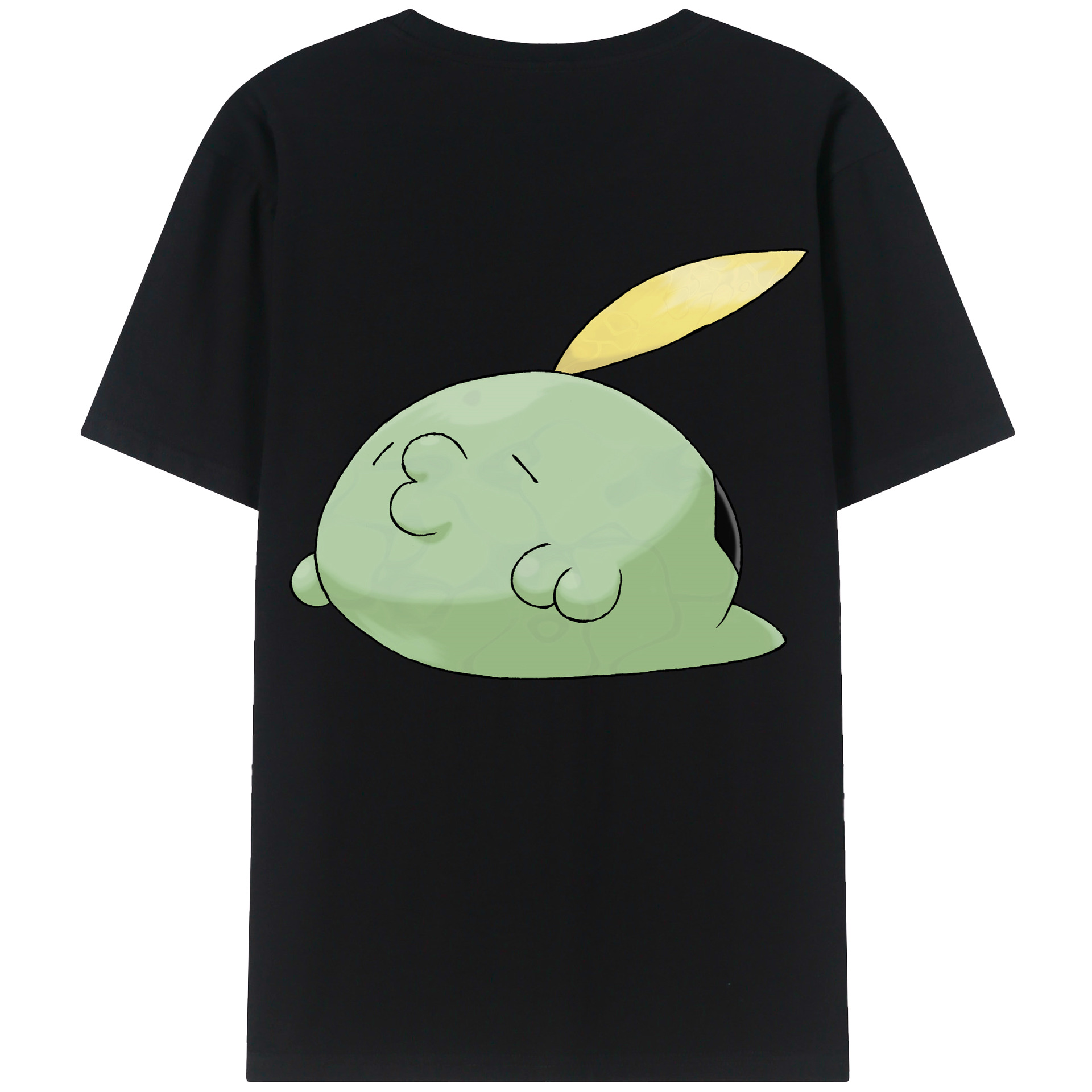 （画像用） ポケットモンスター Pokémon 綿100％ メンズ半袖Tシャツ（バックプリント） 通気性