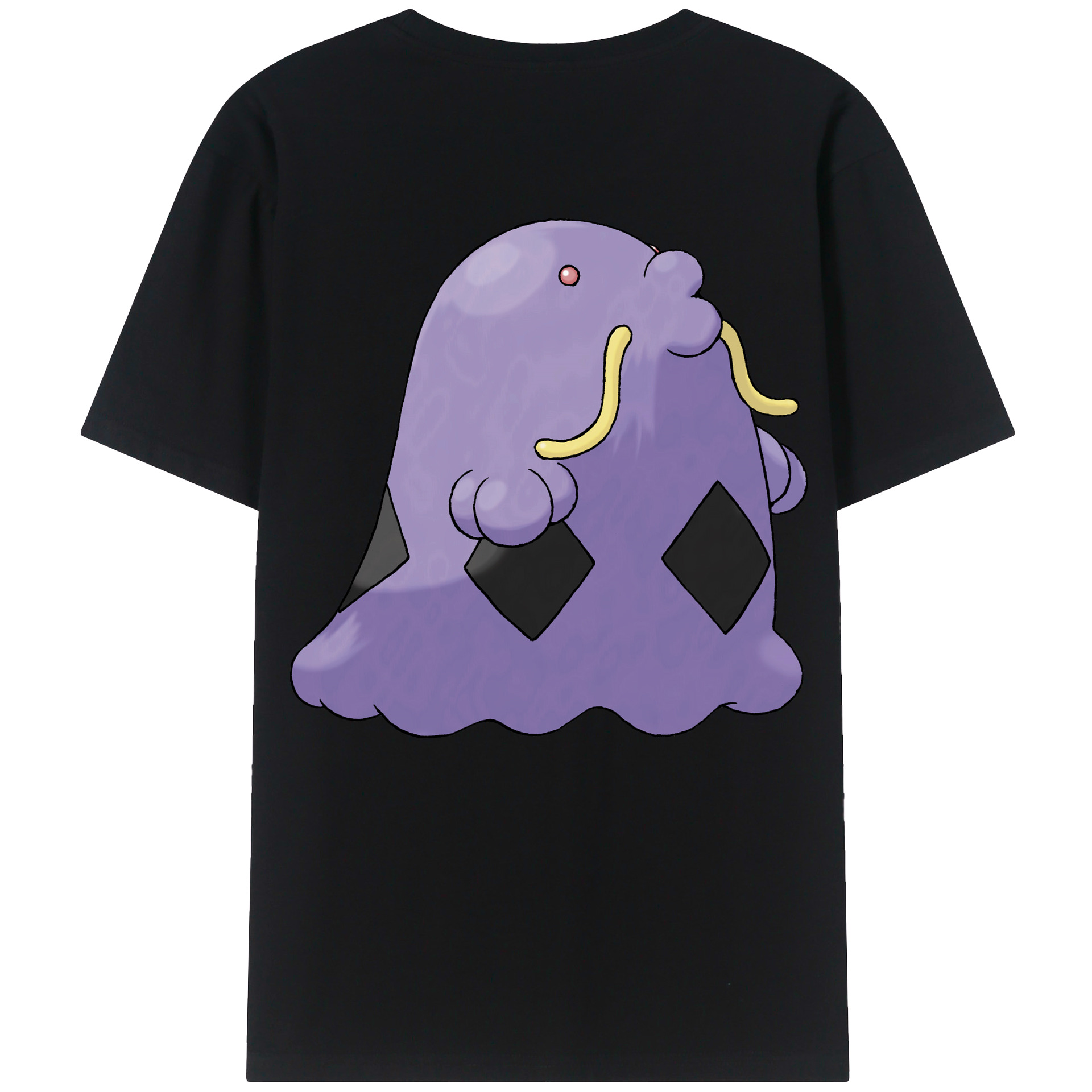 （画像用） ポケットモンスター Pokémon 綿100％ メンズ半袖Tシャツ（バックプリント） 通気性