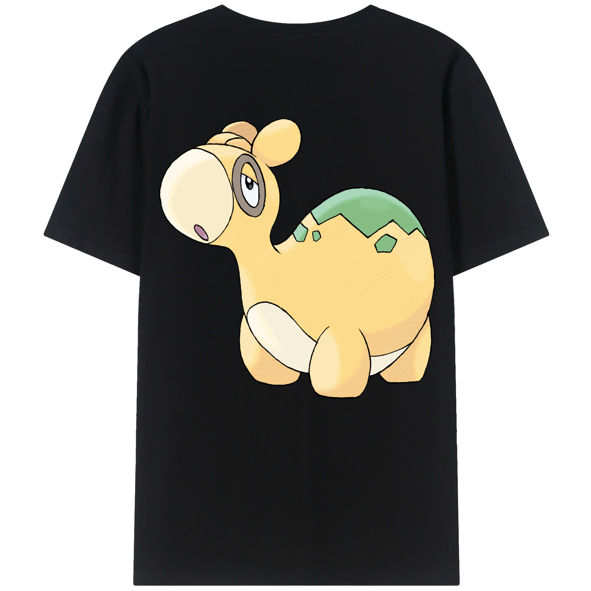 （画像用） ポケットモンスター Pokémon 綿100％ メンズ半袖Tシャツ（バックプリント） 通気性