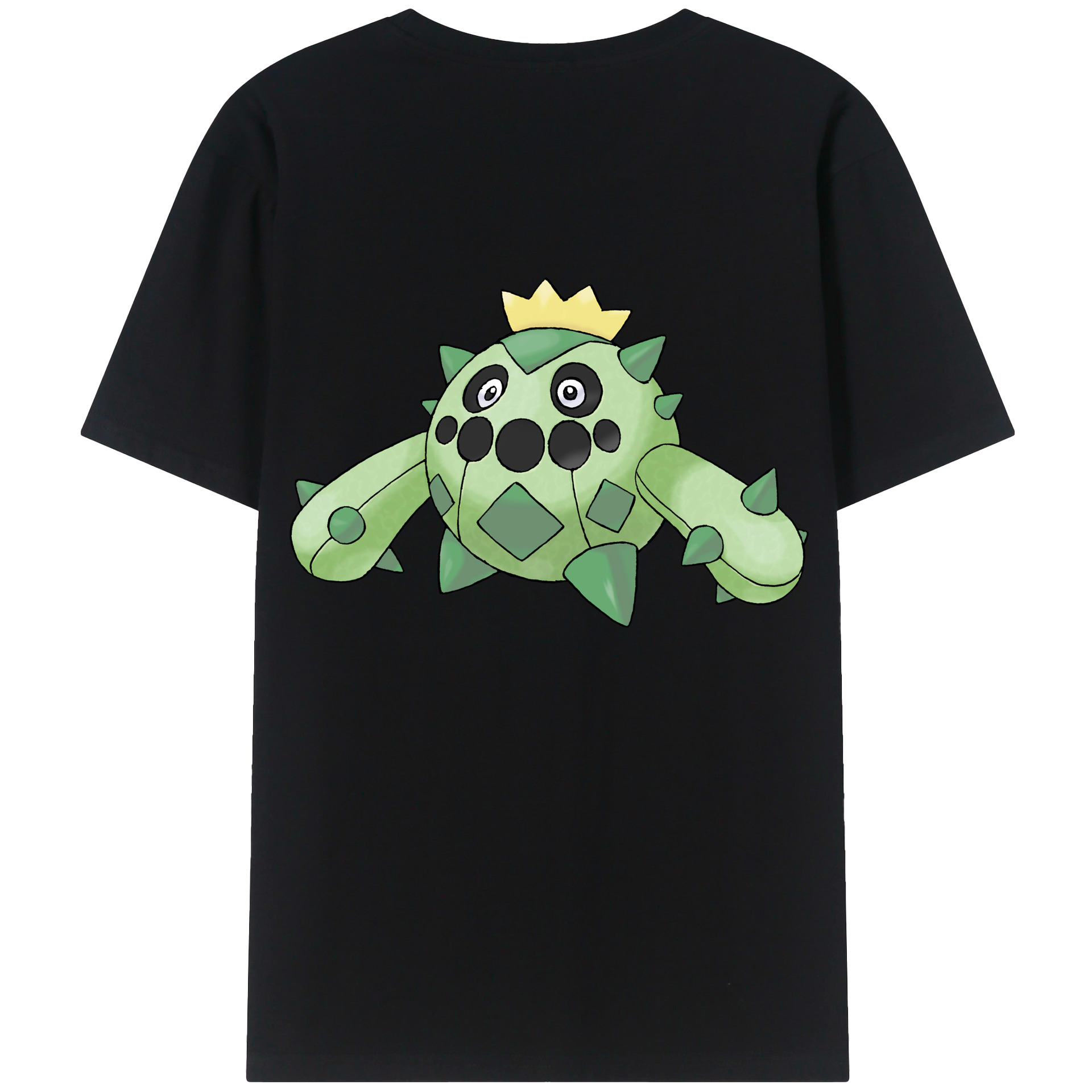 （画像用） ポケットモンスター Pokémon 綿100％ メンズ半袖Tシャツ（バックプリント） 通気性