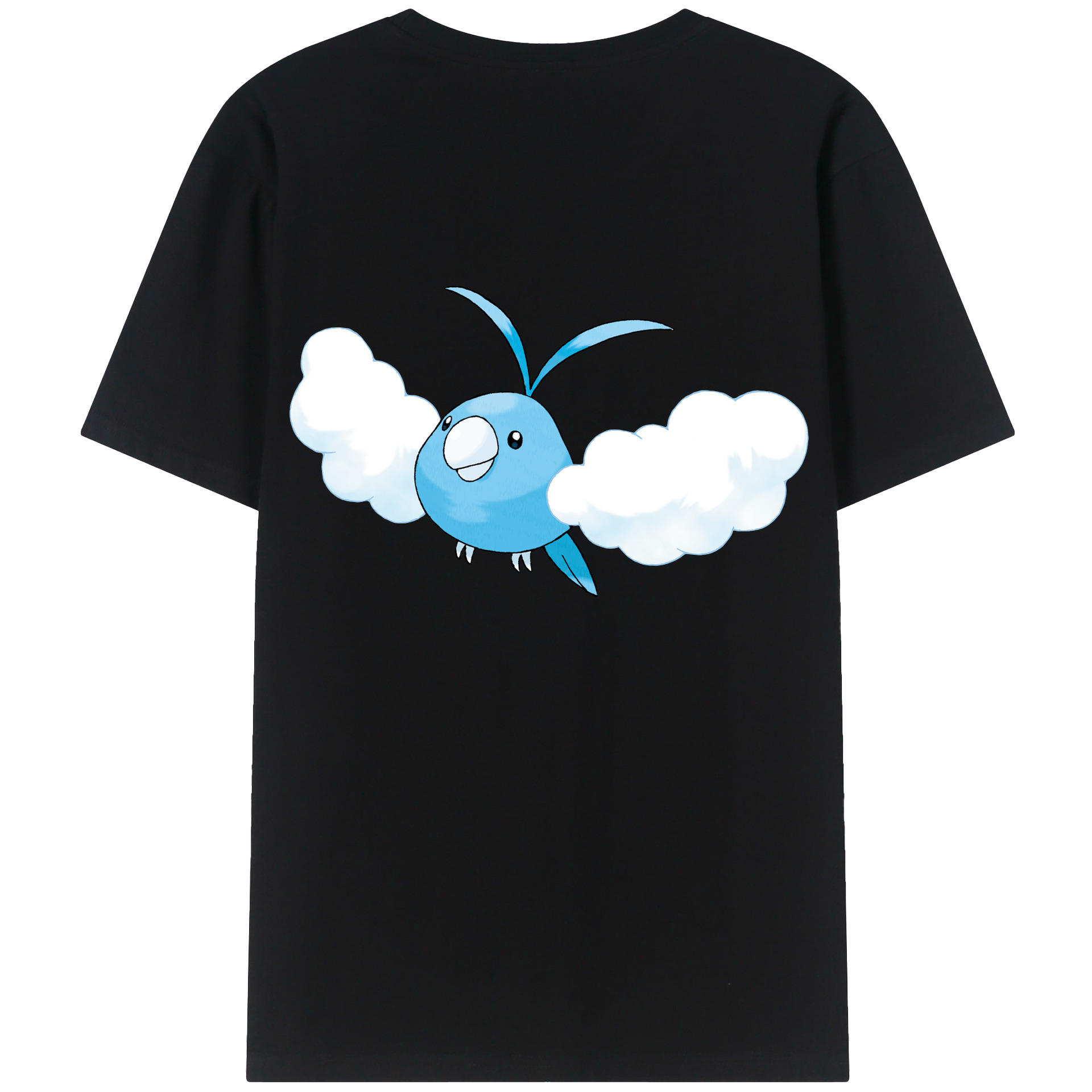 （画像用） ポケットモンスター Pokémon 綿100％ メンズ半袖Tシャツ（バックプリント） 通気性
