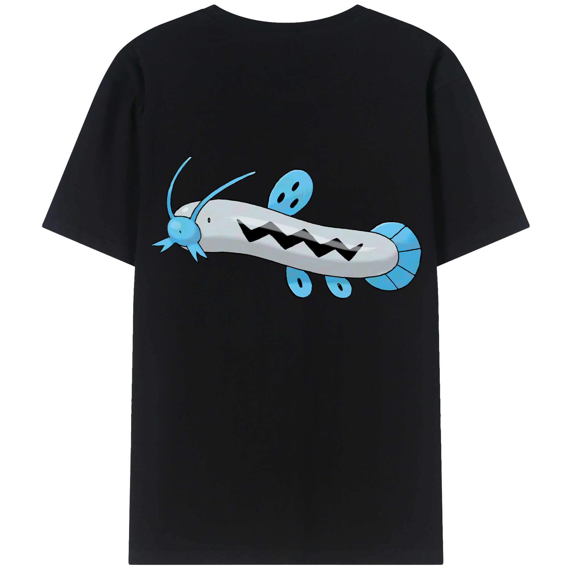 （画像用） ポケットモンスター Pokémon 綿100％ メンズ半袖Tシャツ（バックプリント） 通気性