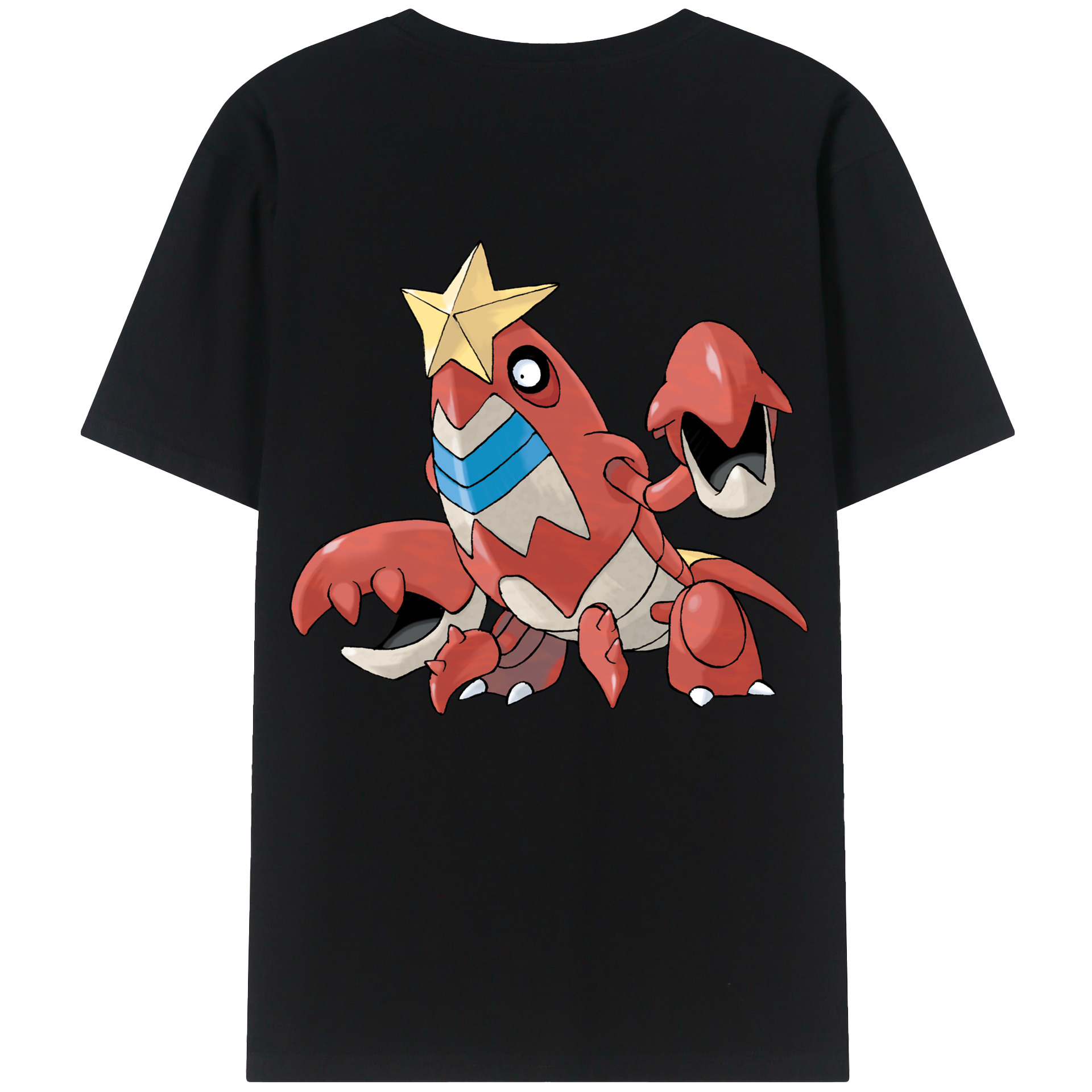 （画像用） ポケットモンスター Pokémon 綿100％ メンズ半袖Tシャツ（バックプリント） 通気性