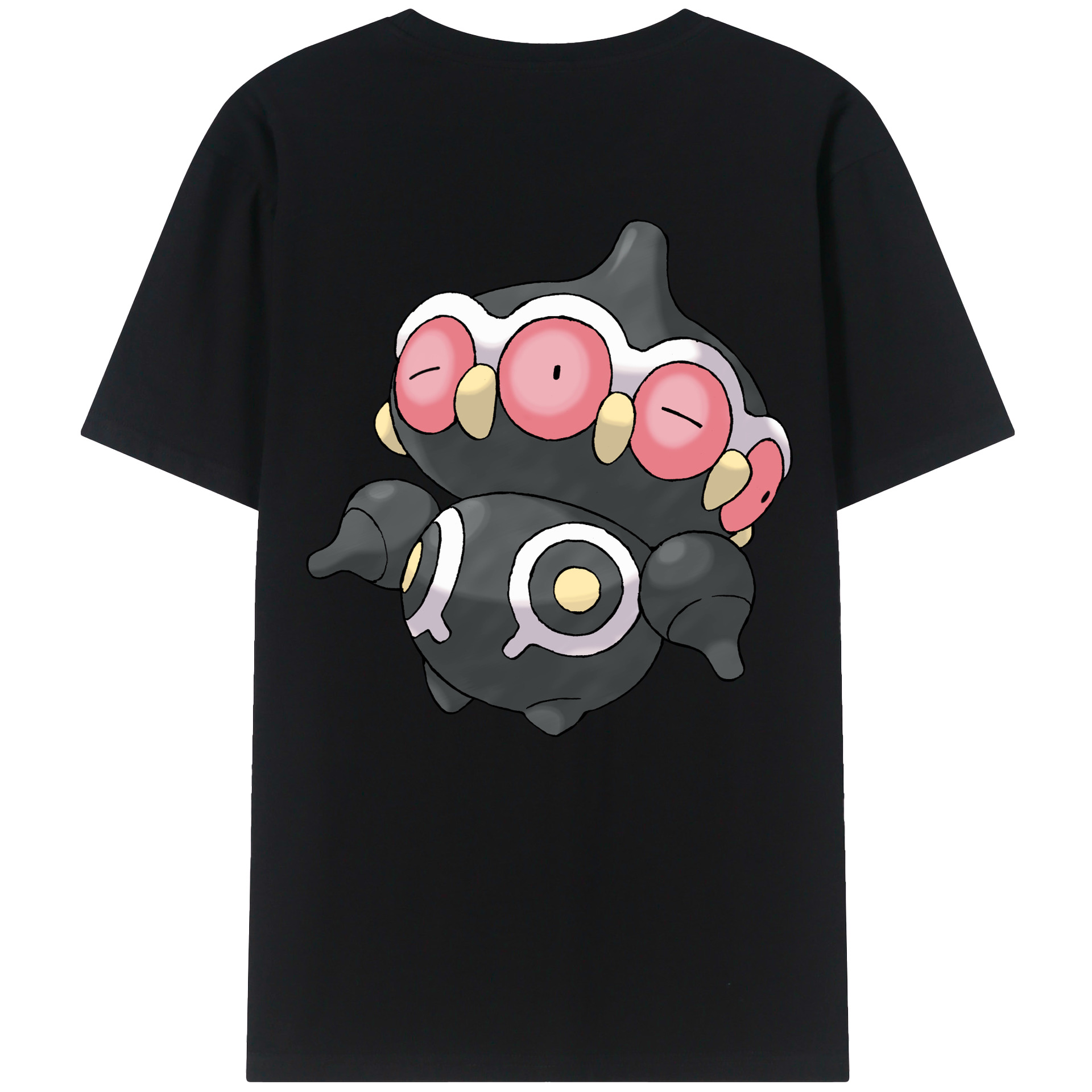 （画像用） ポケットモンスター Pokémon 綿100％ メンズ半袖Tシャツ（バックプリント） 通気性