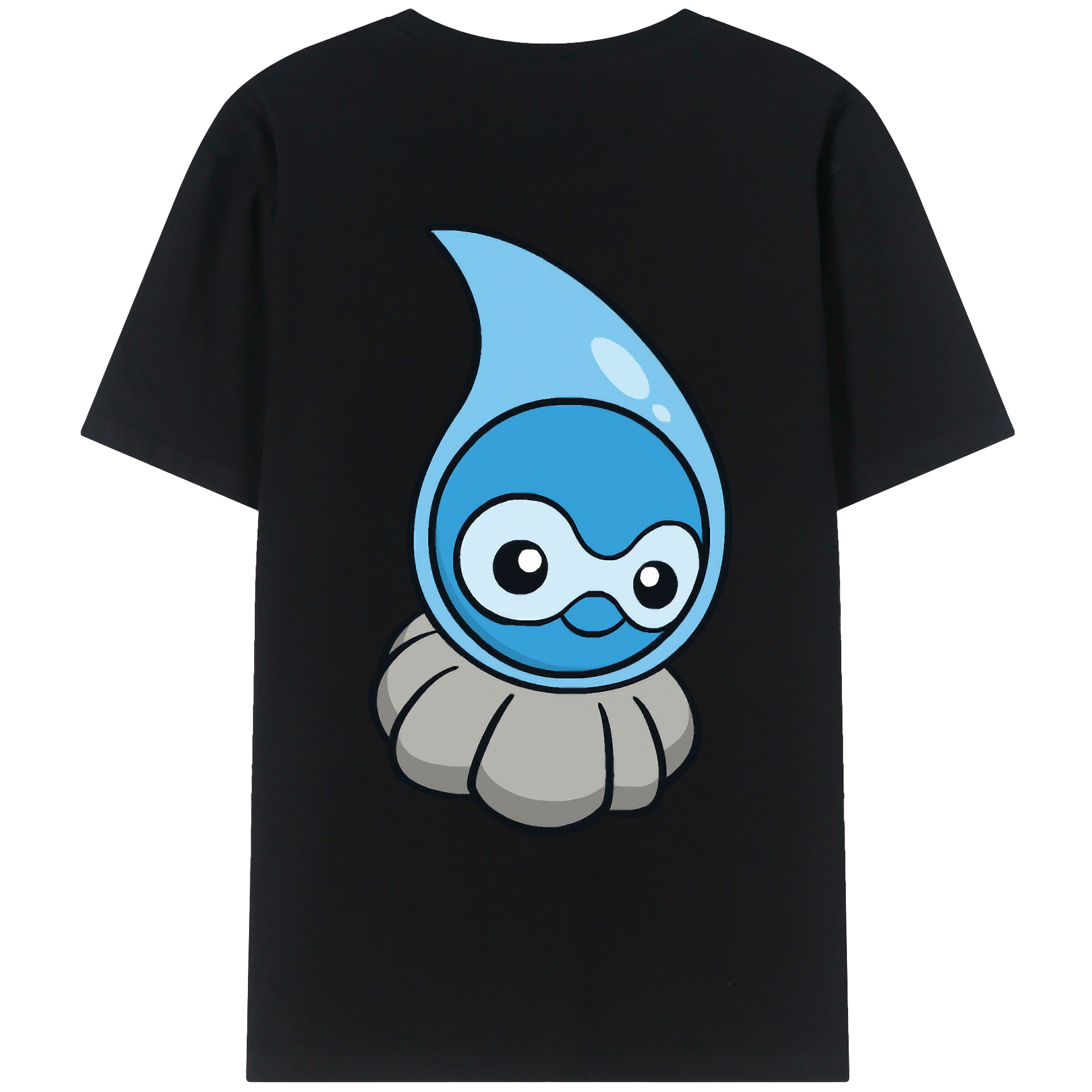 （画像用） ポケットモンスター Pokémon 綿100％ メンズ半袖Tシャツ（バックプリント） 通気性