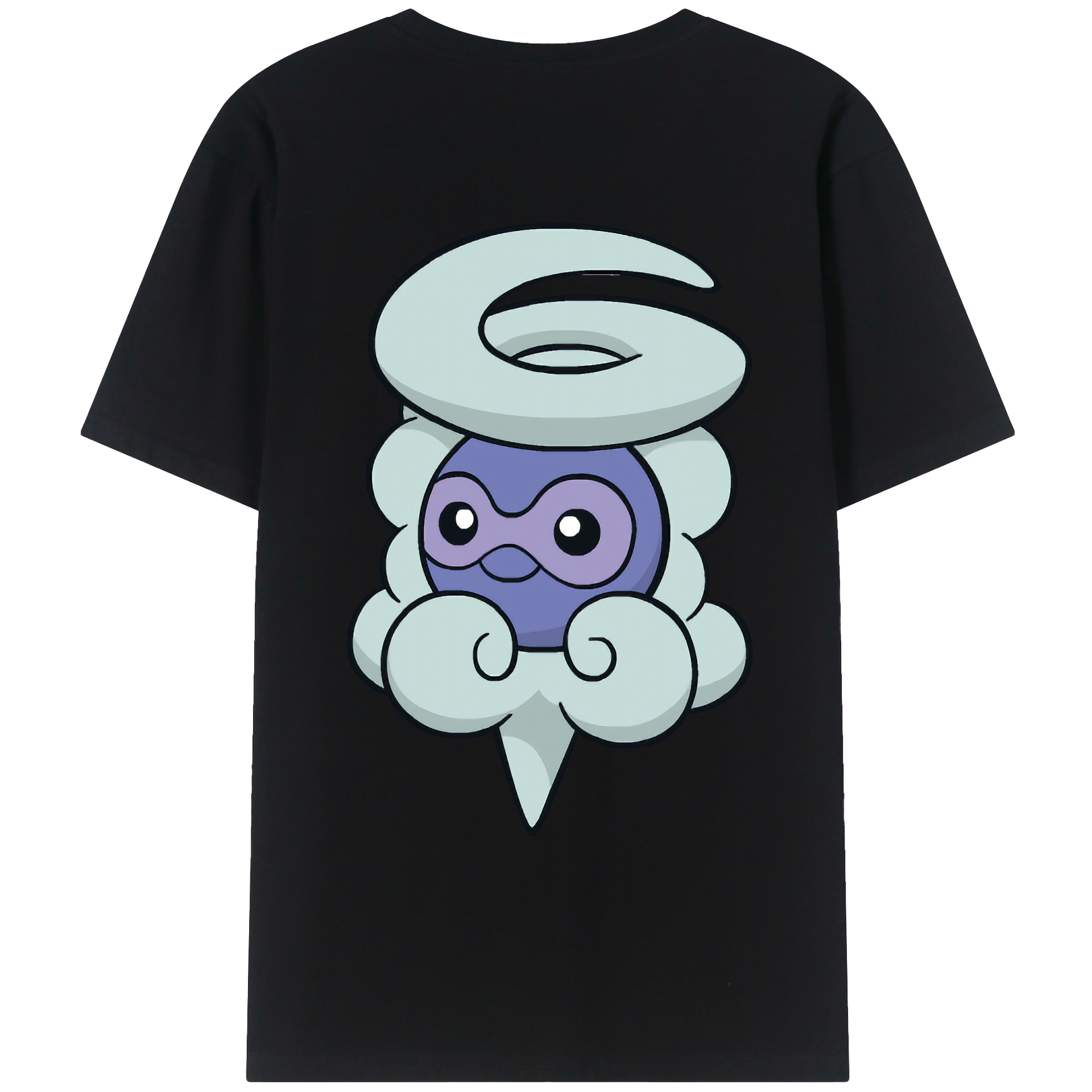 （画像用） ポケットモンスター Pokémon 綿100％ メンズ半袖Tシャツ（バックプリント） 通気性