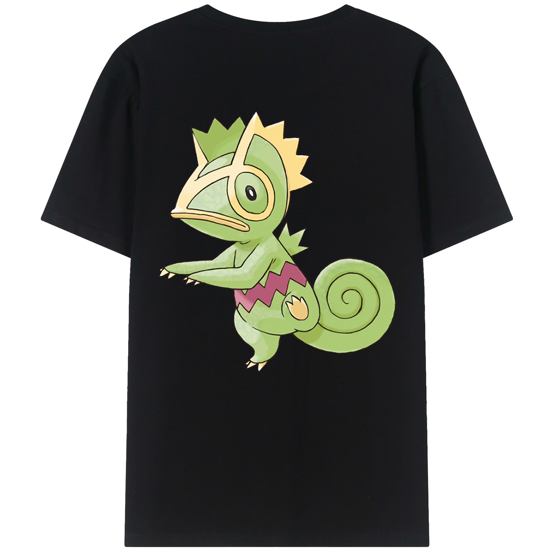 （画像用） ポケットモンスター Pokémon 綿100％ メンズ半袖Tシャツ（バックプリント） 通気性