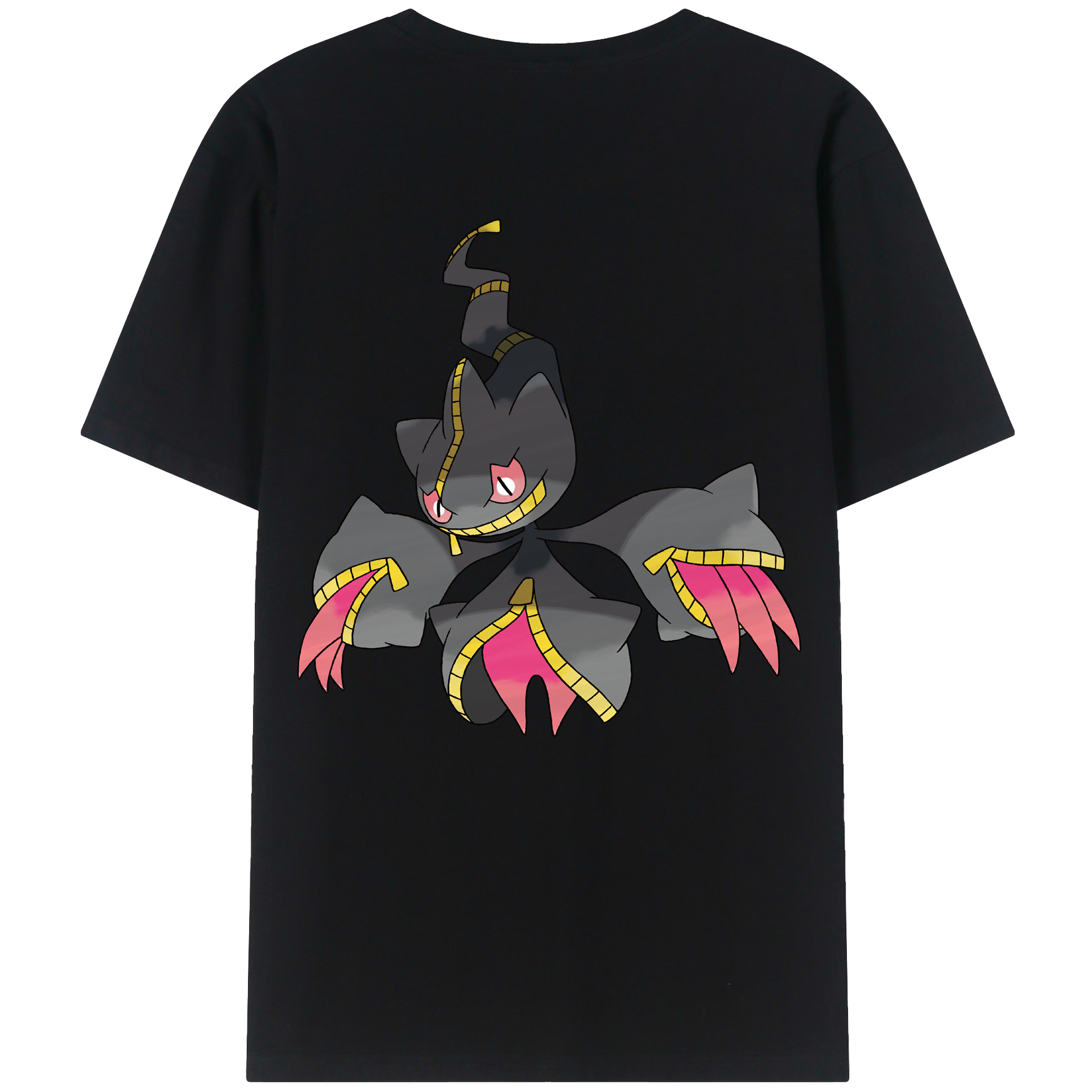 （画像用） ポケットモンスター Pokémon 綿100％ メンズ半袖Tシャツ（バックプリント） 通気性