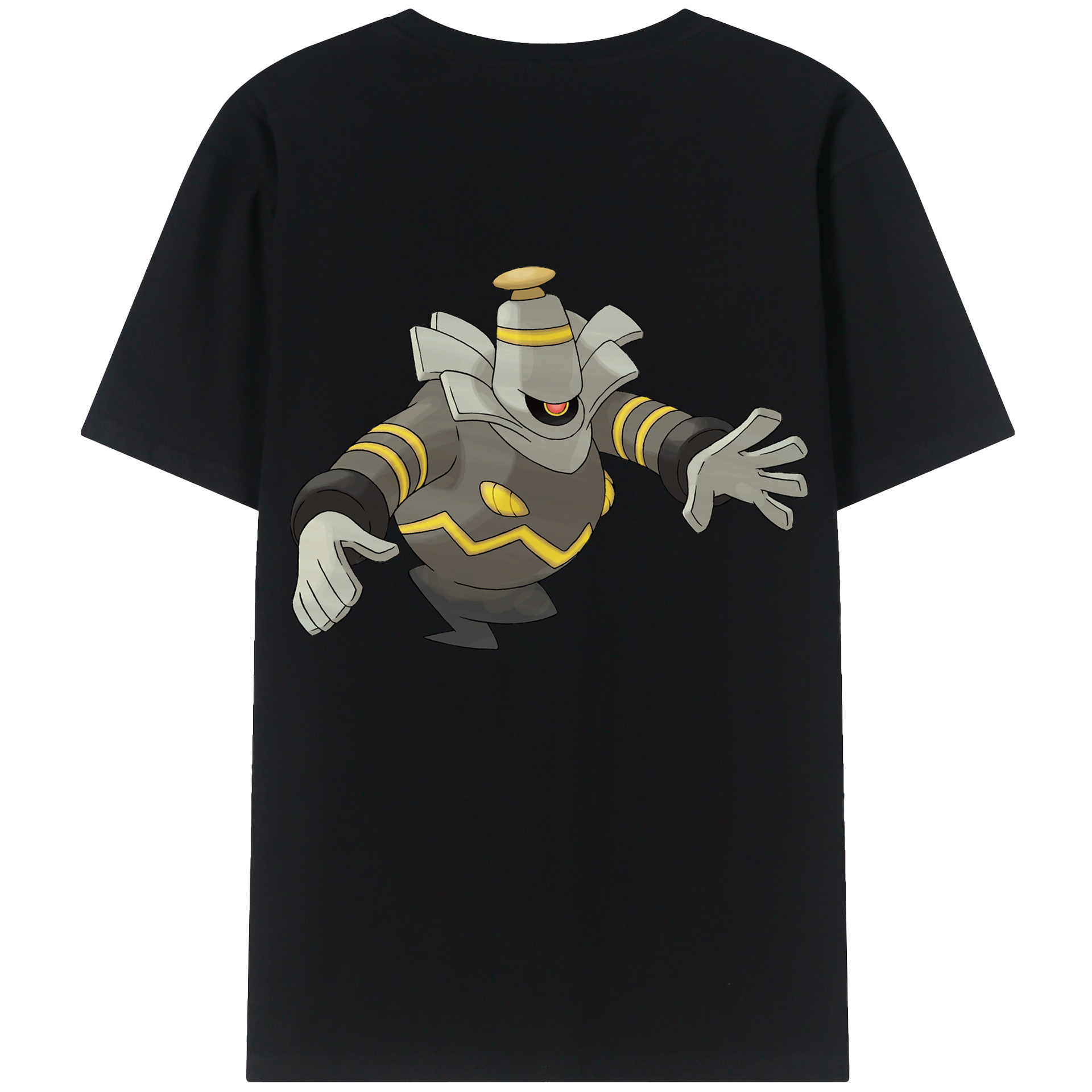 （画像用） ポケットモンスター Pokémon 綿100％ メンズ半袖Tシャツ（バックプリント） 通気性