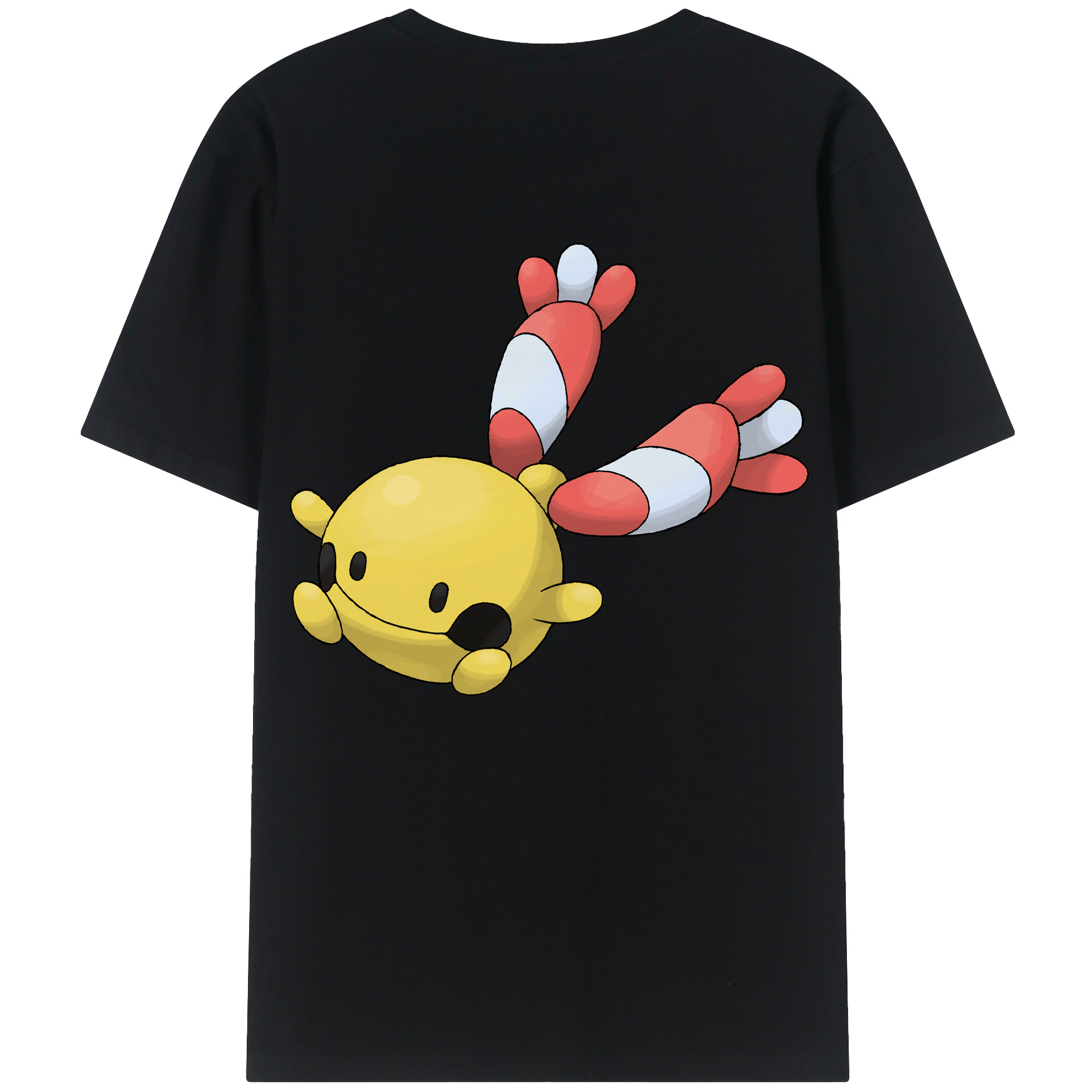 （画像用） ポケットモンスター Pokémon 綿100％ メンズ半袖Tシャツ（バックプリント） 通気性