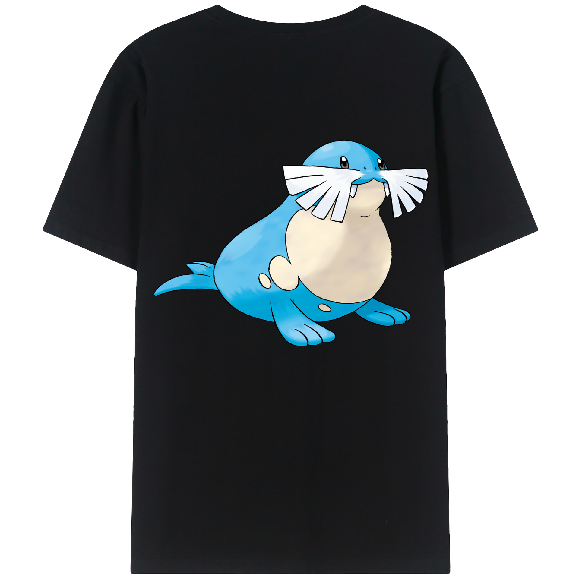 （画像用） ポケットモンスター Pokémon 綿100％ メンズ半袖Tシャツ（バックプリント） 通気性