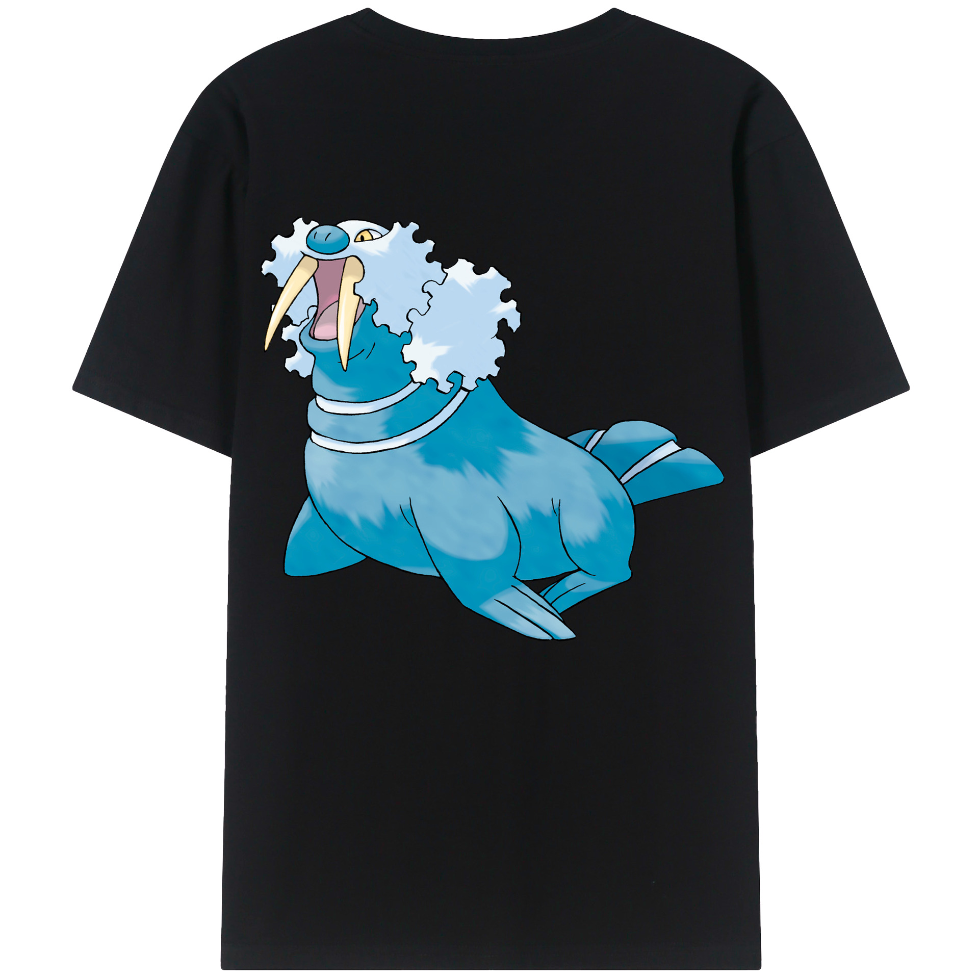 （画像用） ポケットモンスター Pokémon 綿100％ メンズ半袖Tシャツ（バックプリント） 通気性