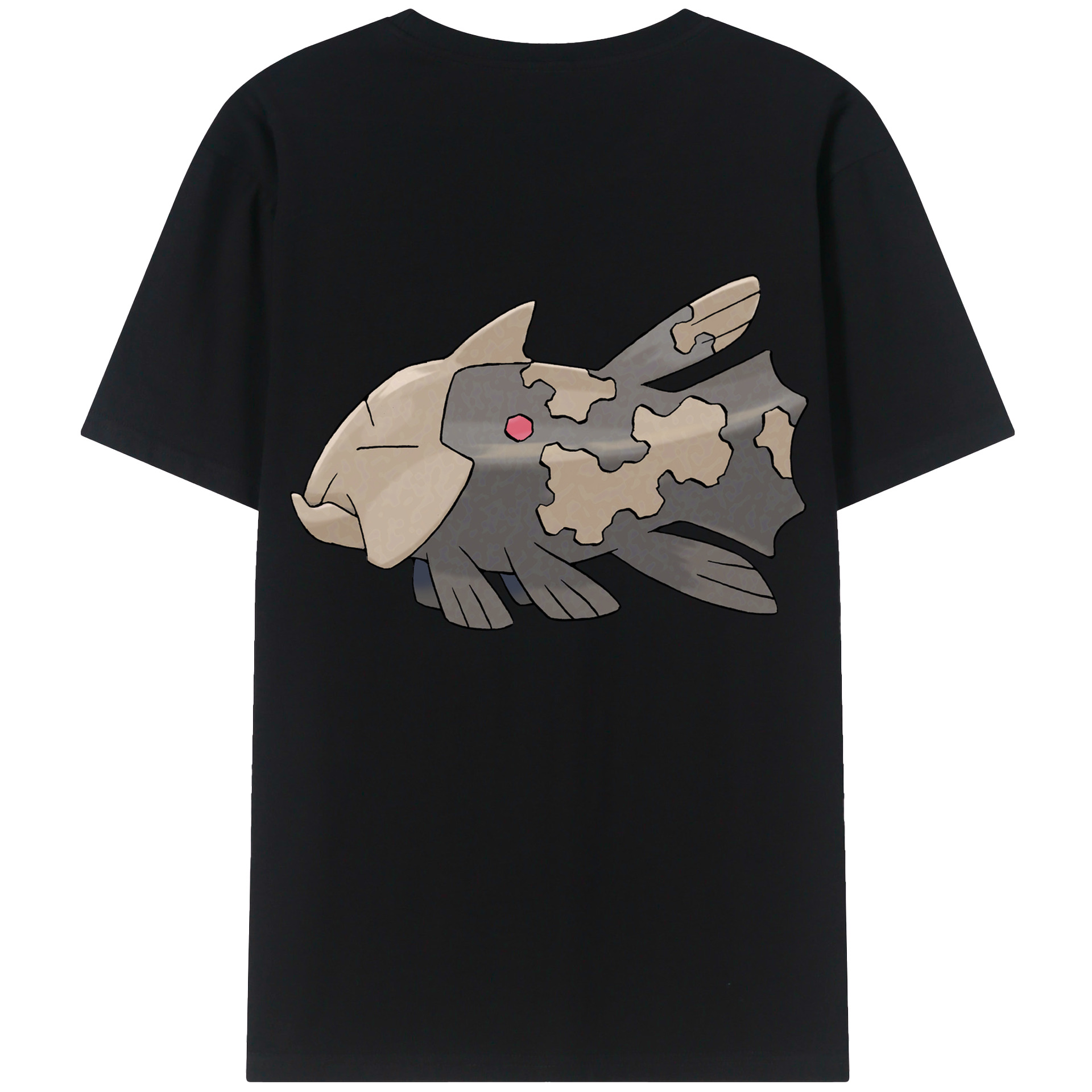 （画像用） ポケットモンスター Pokémon 綿100％ メンズ半袖Tシャツ（バックプリント） 通気性