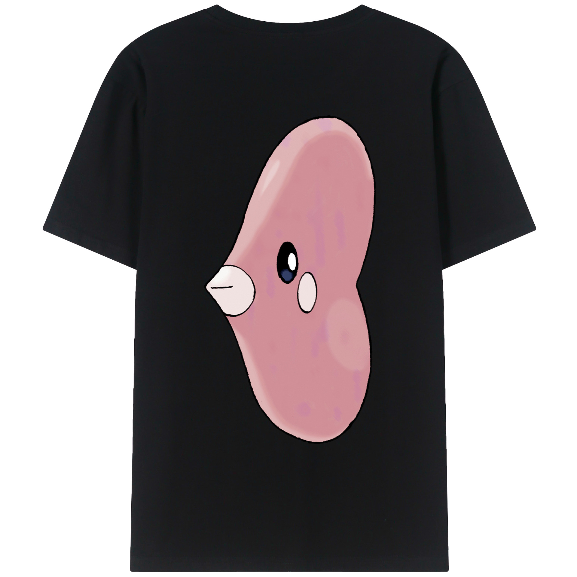 （画像用） ポケットモンスター Pokémon 綿100％ メンズ半袖Tシャツ（バックプリント） 通気性