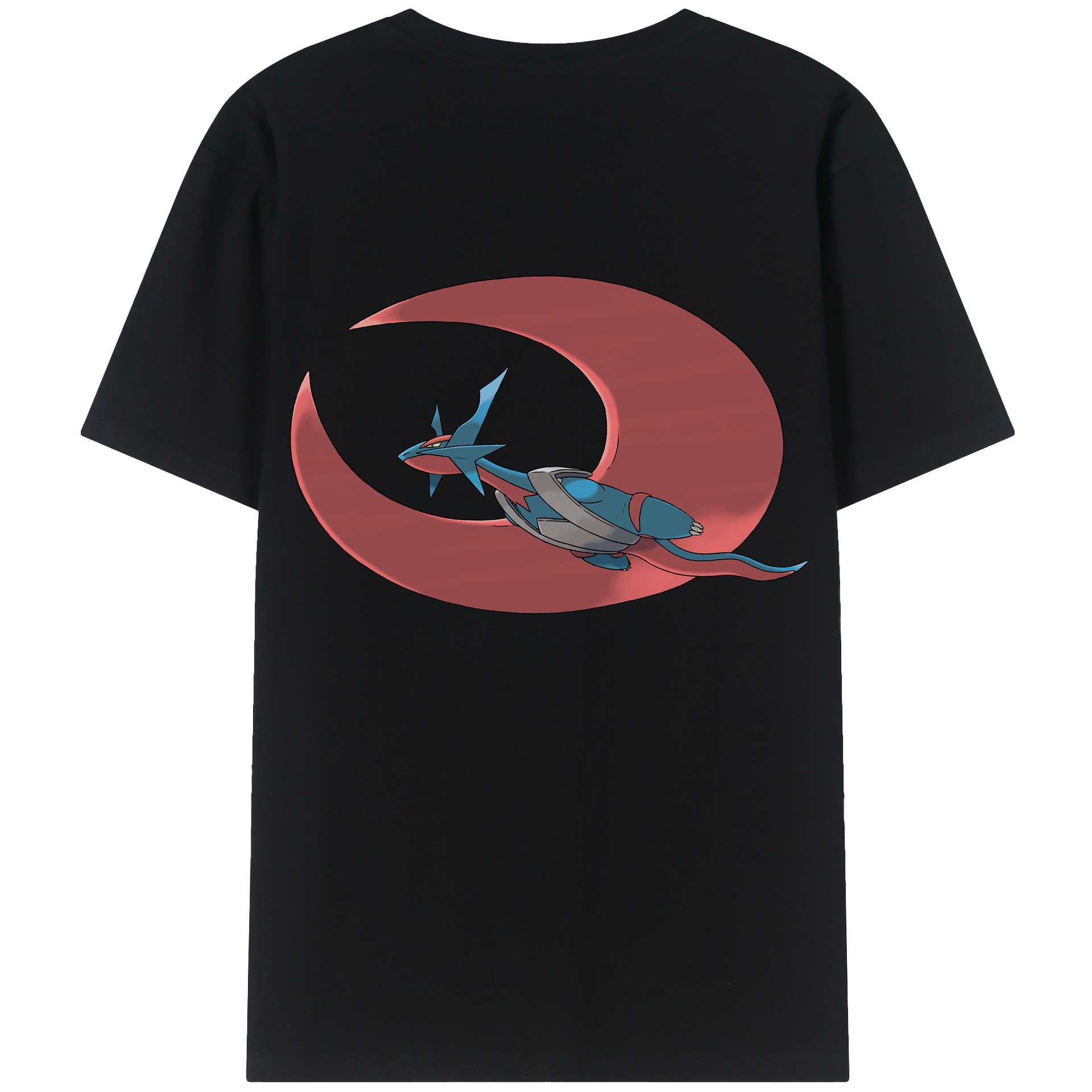 （画像用） ポケットモンスター Pokémon 綿100％ メンズ半袖Tシャツ（バックプリント） 通気性